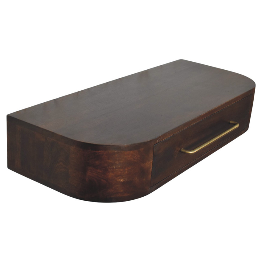Eryk 1 Drawer Mango Wood Wall-Mounted Console Table