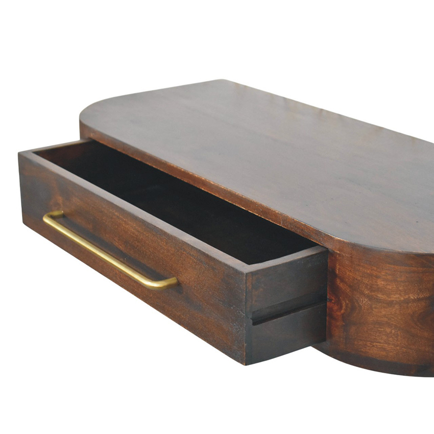 Eryk 1 Drawer Mango Wood Wall-Mounted Console Table