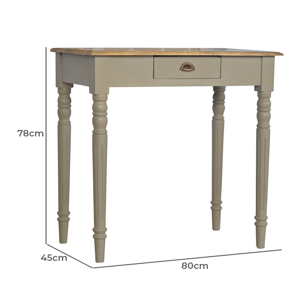Anya 1 Drawer Mango Wood Writing Desk