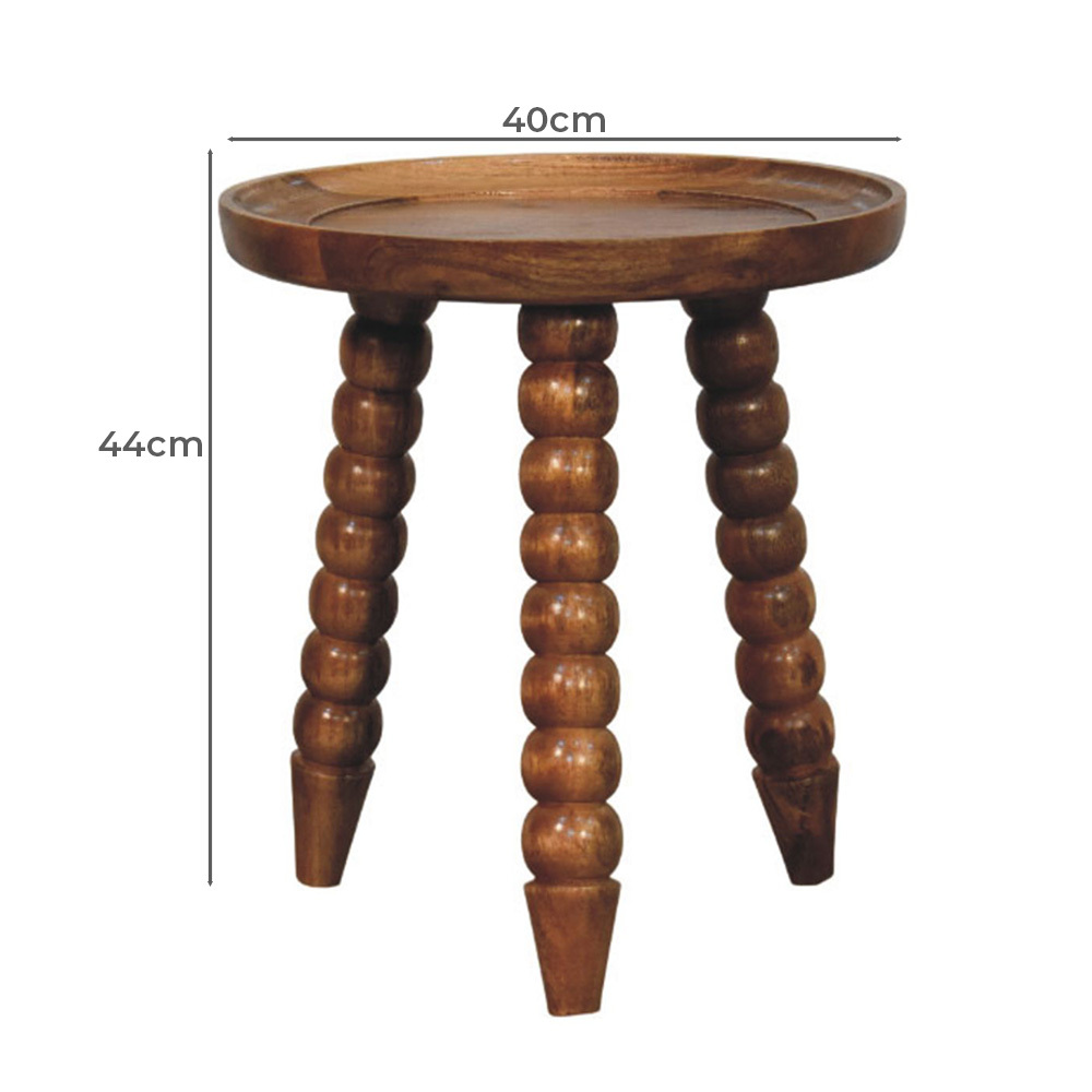 Nikolai Mango Wood Side Table