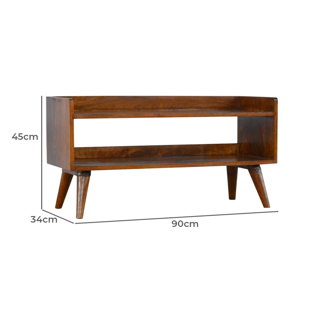 Larisa Mango Wood Shoe Rack
