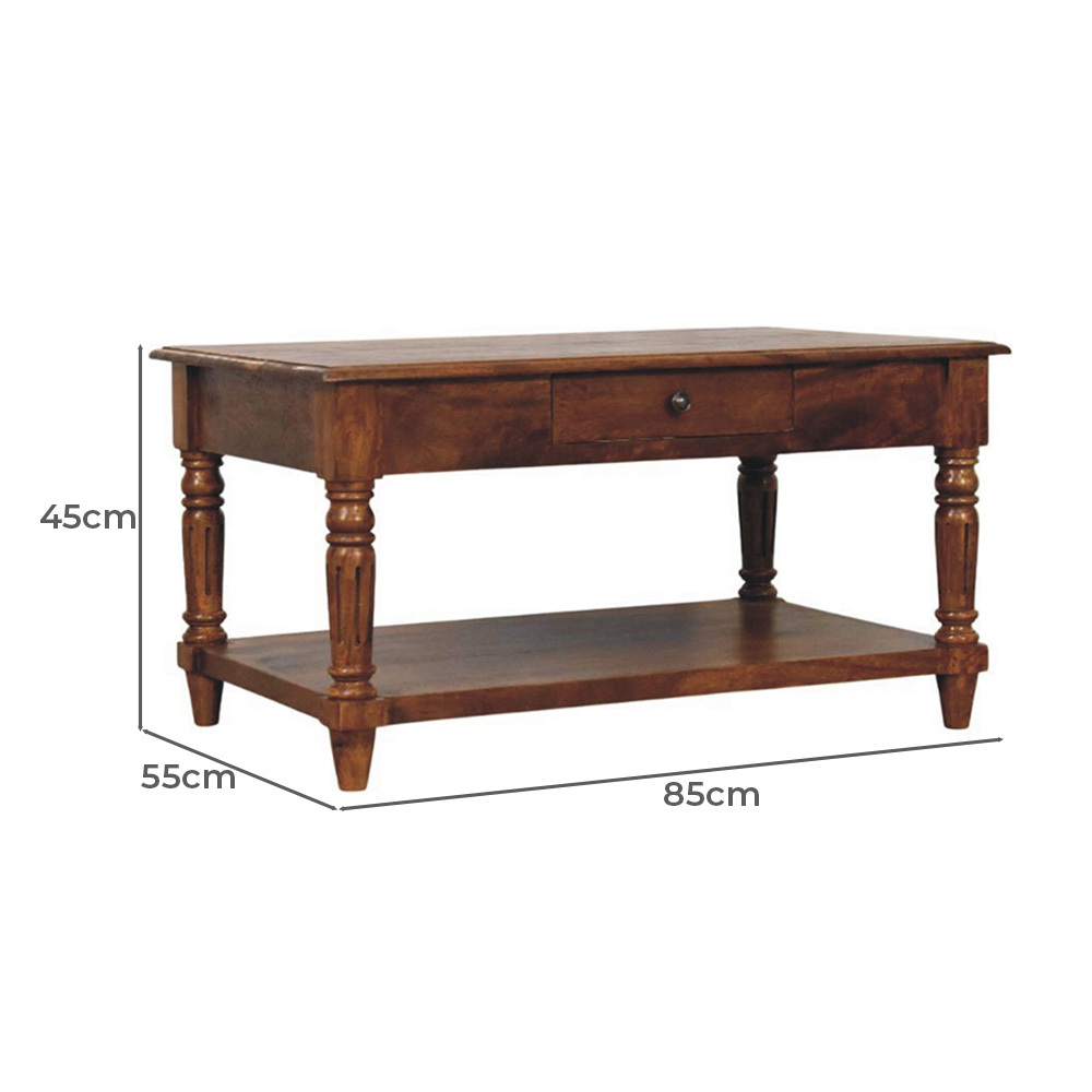 Polina Mango Wood Coffee Table