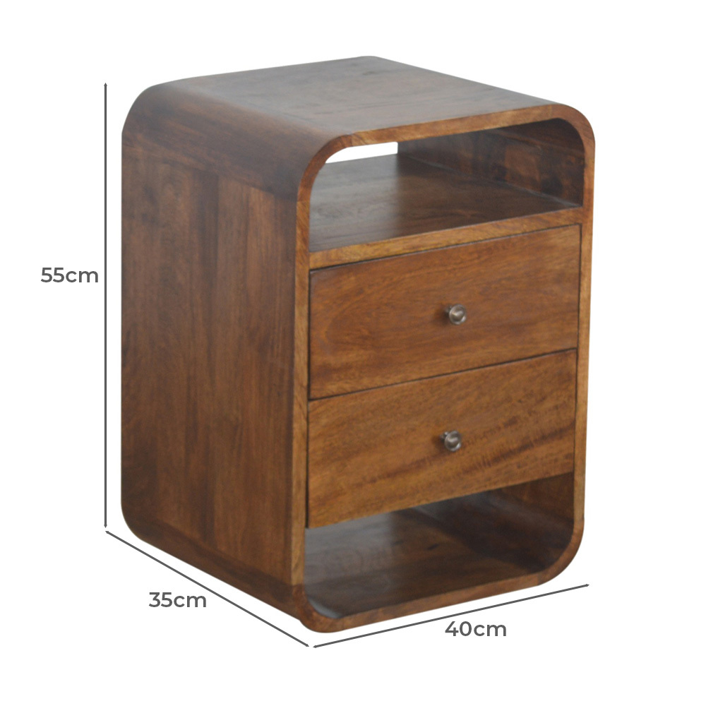 Jesse Mango Wood Bedside Table