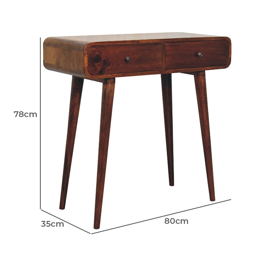 Emorie 2 Drawer Mango Wood Console Table