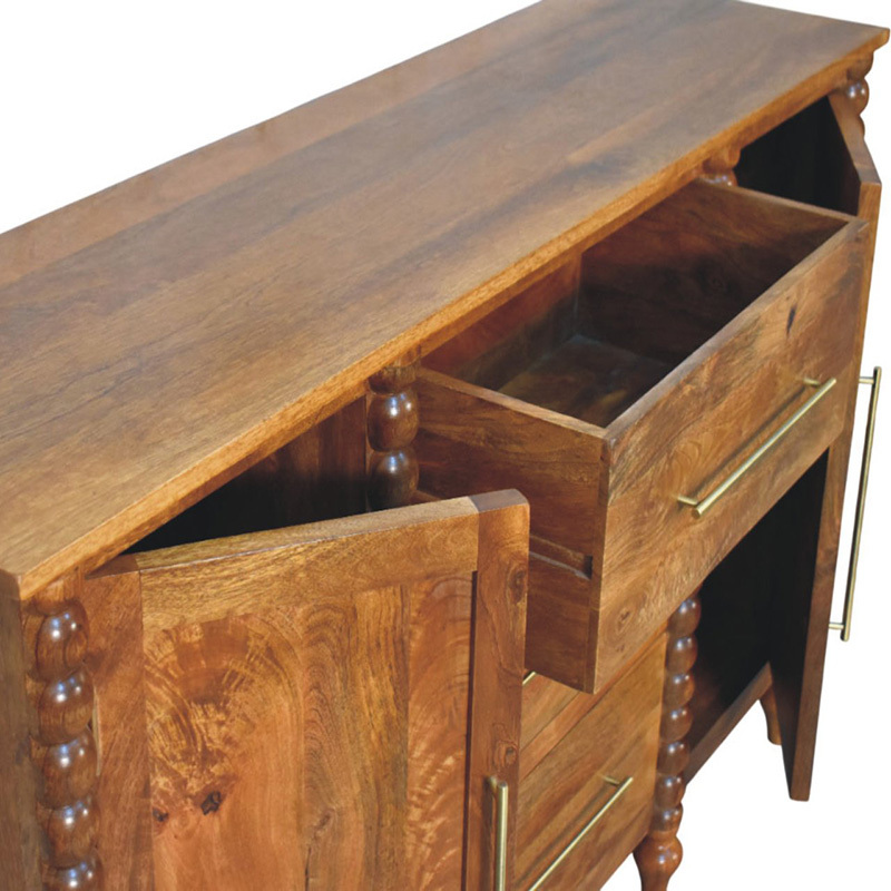 Apollo 3 Drawer 2 Door Mango Wood Sideboard