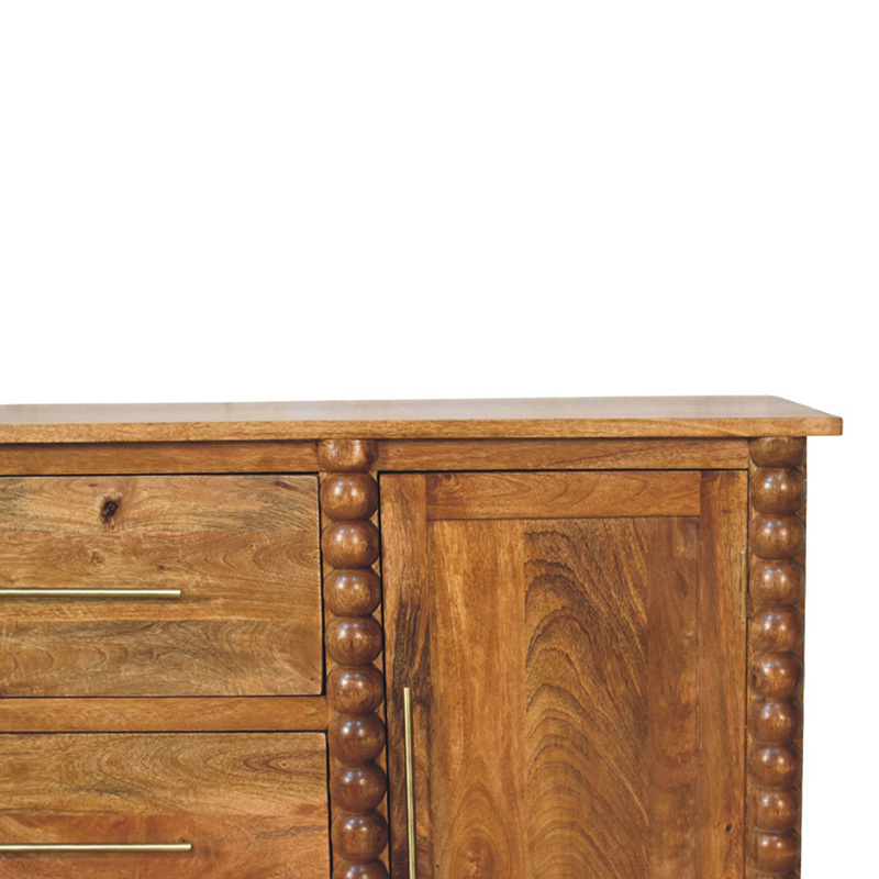 Apollo 3 Drawer 2 Door Mango Wood Sideboard