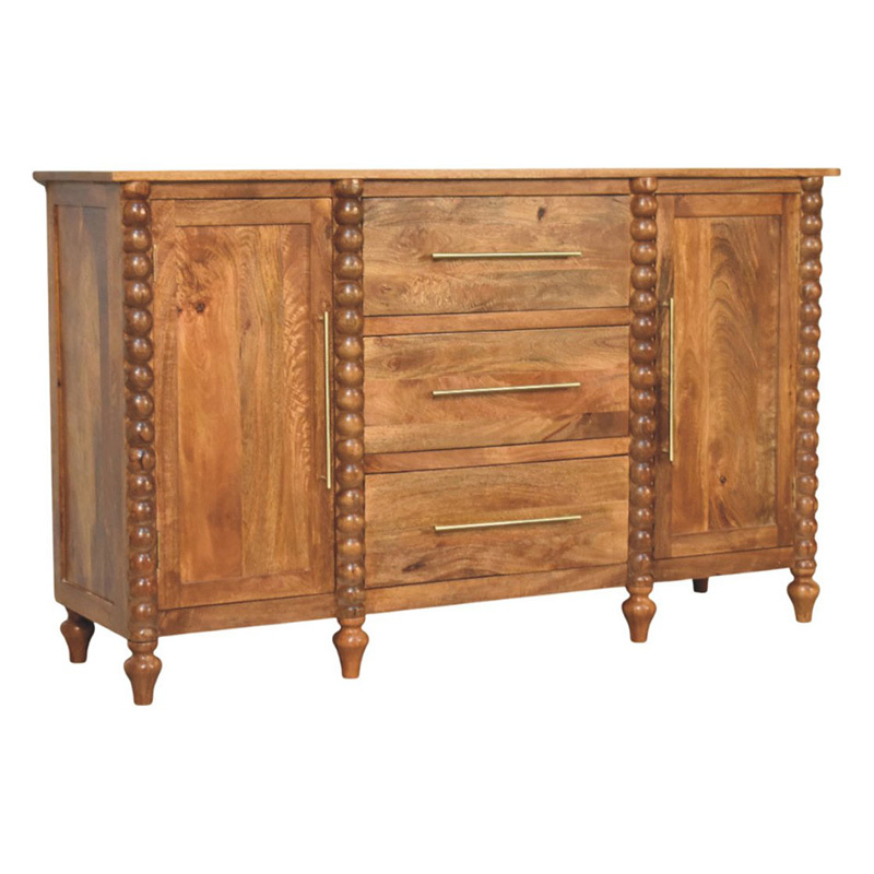 Apollo 3 Drawer 2 Door Mango Wood Sideboard