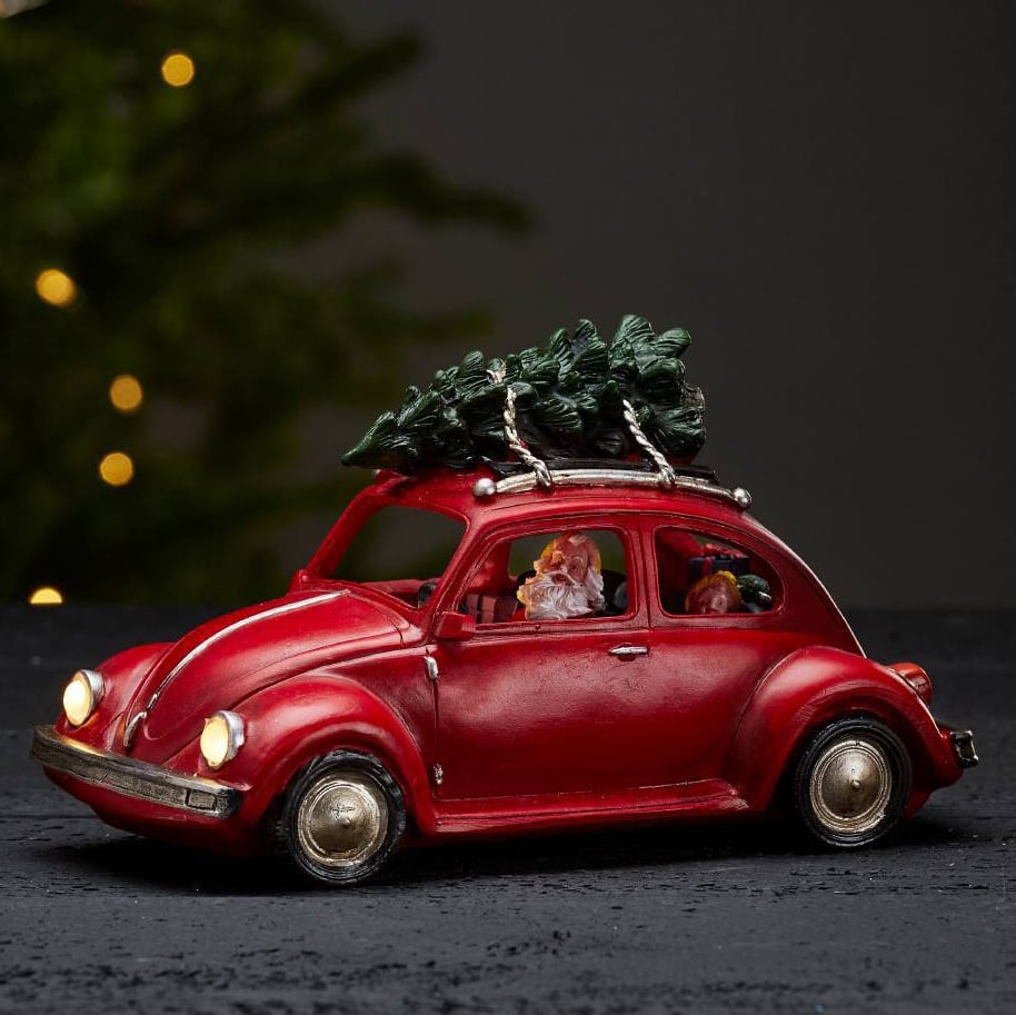 Christmas Light up Led Red Beetle Decoration