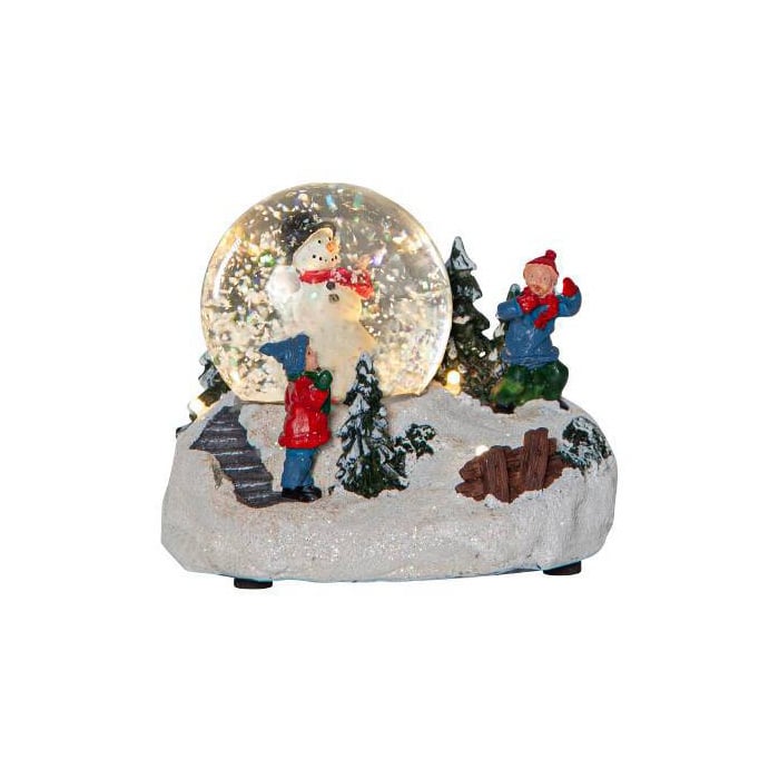 Christmas Light up Led Snowman Snow Globe