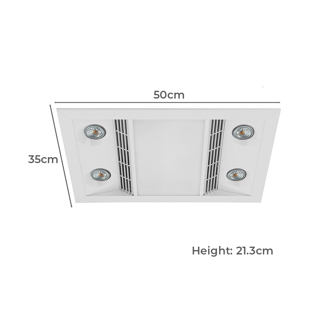 Inferno 1000W Bathroom Heater with LED