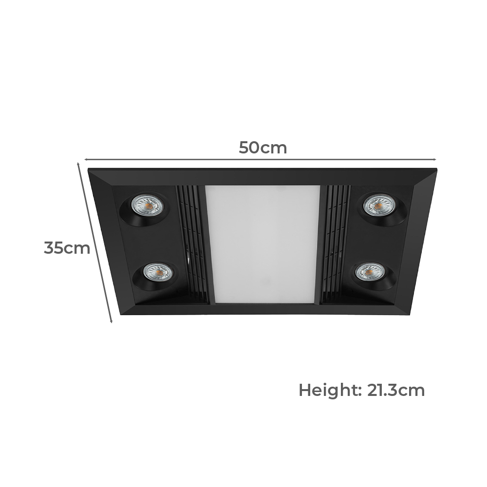 Inferno 1000W Bathroom Heater with LED