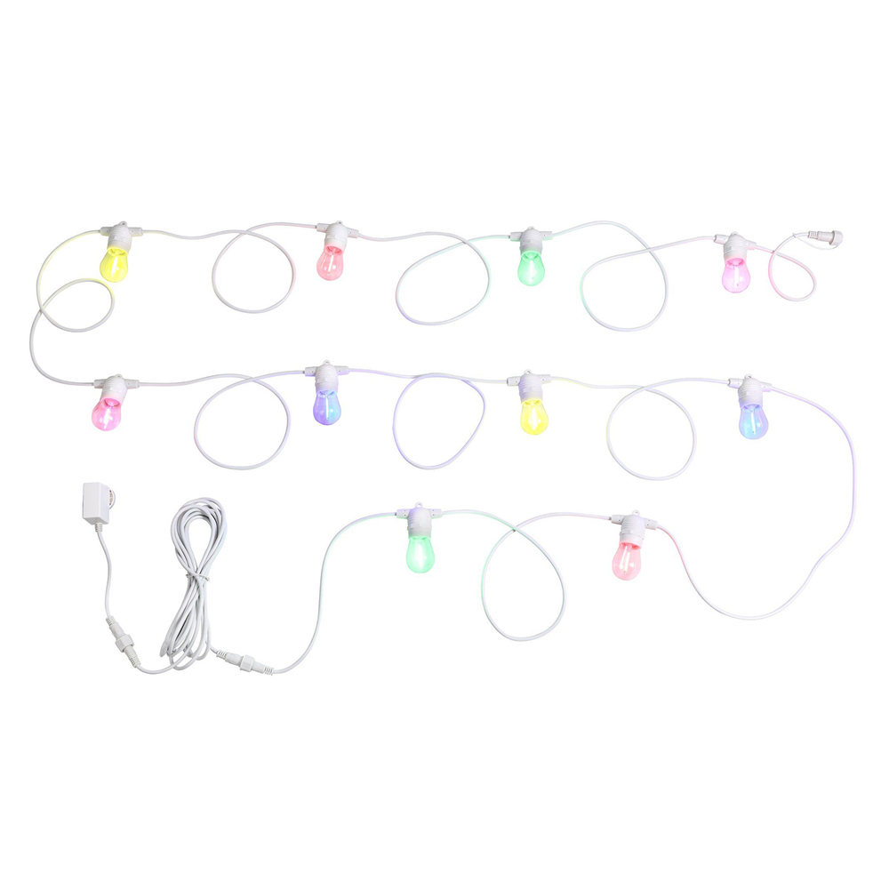 Multi-Colour LED Nikola Fixed Festoon Lights