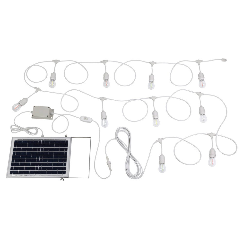 Multi-Colour LED Maxwell Hanging Festoon Lights with Solar Kit