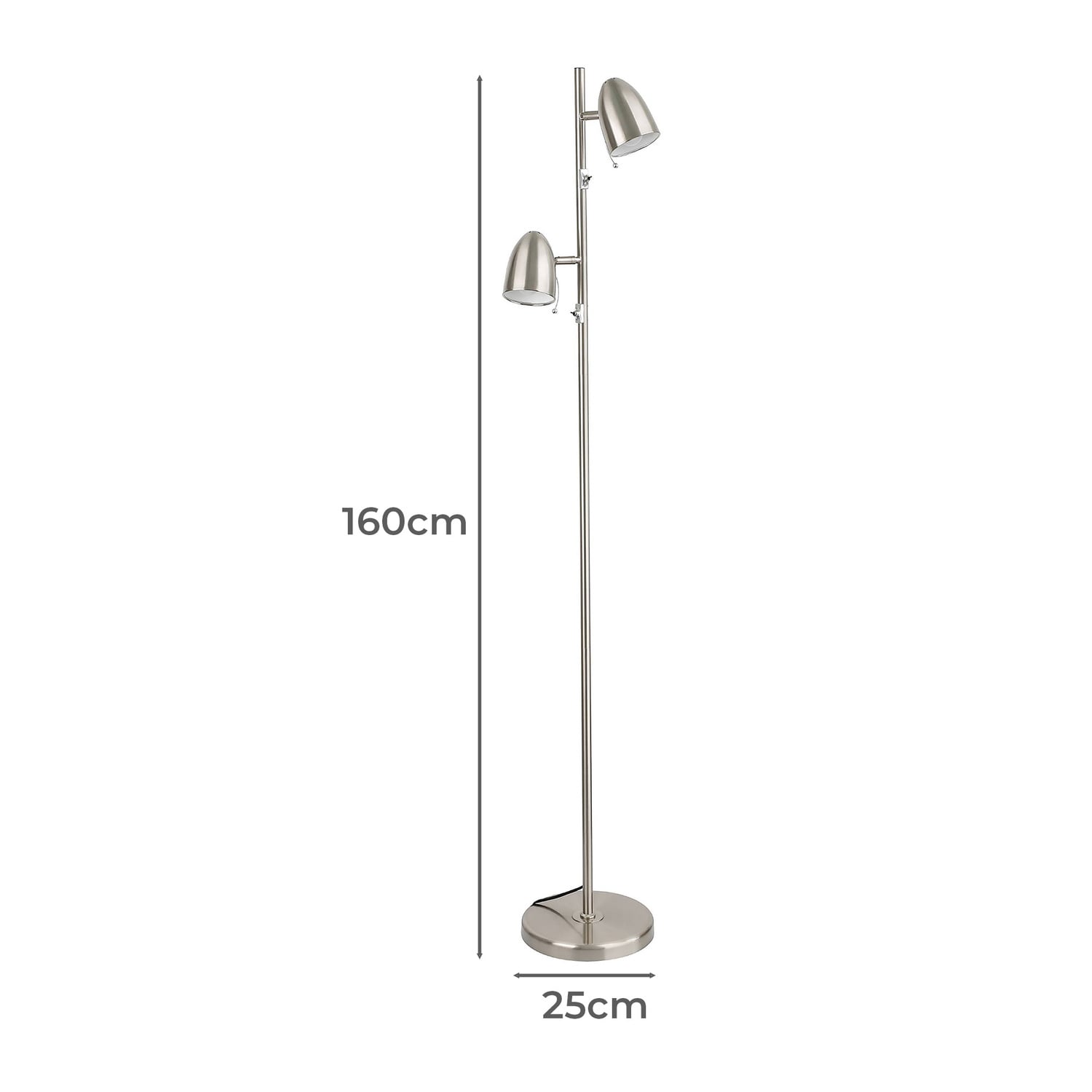 Lara 2 Light Floor Lamp