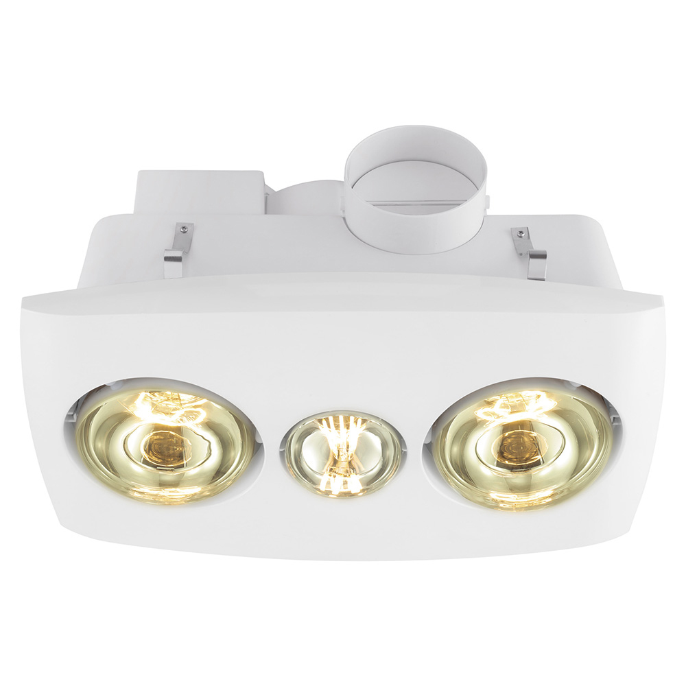 Vesuvius 2 Heater Bathroom Exhaust Fan with LED