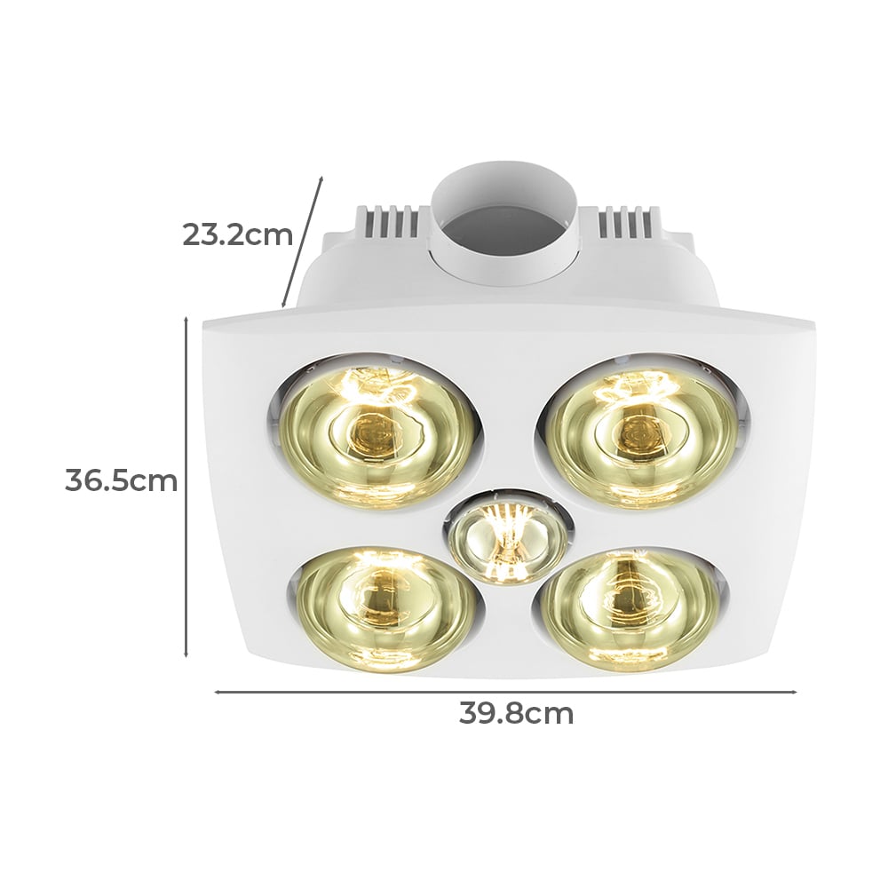 Vesuvius Bathroom Heater with LED