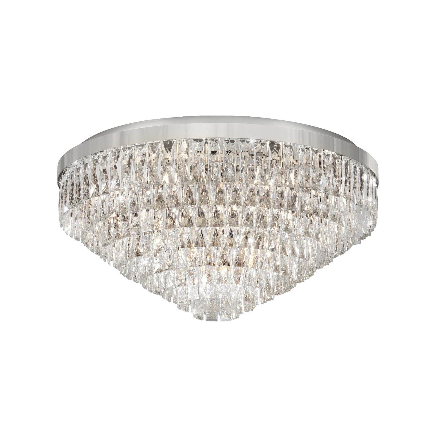Valparaiso Steel & Glass Flush Mount Ceiling Light