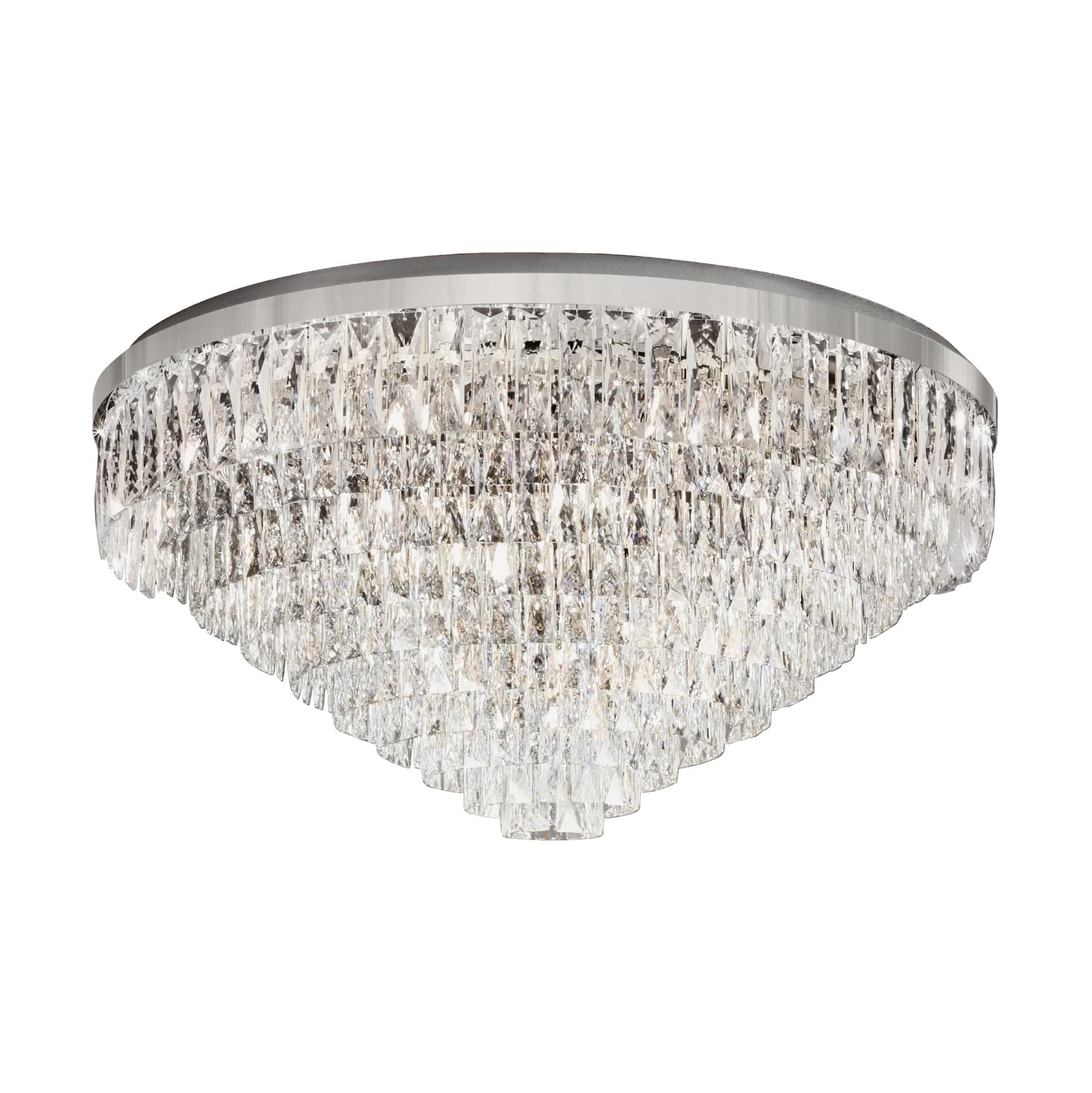 Valparaiso Steel & Glass Flush Mount Ceiling Light