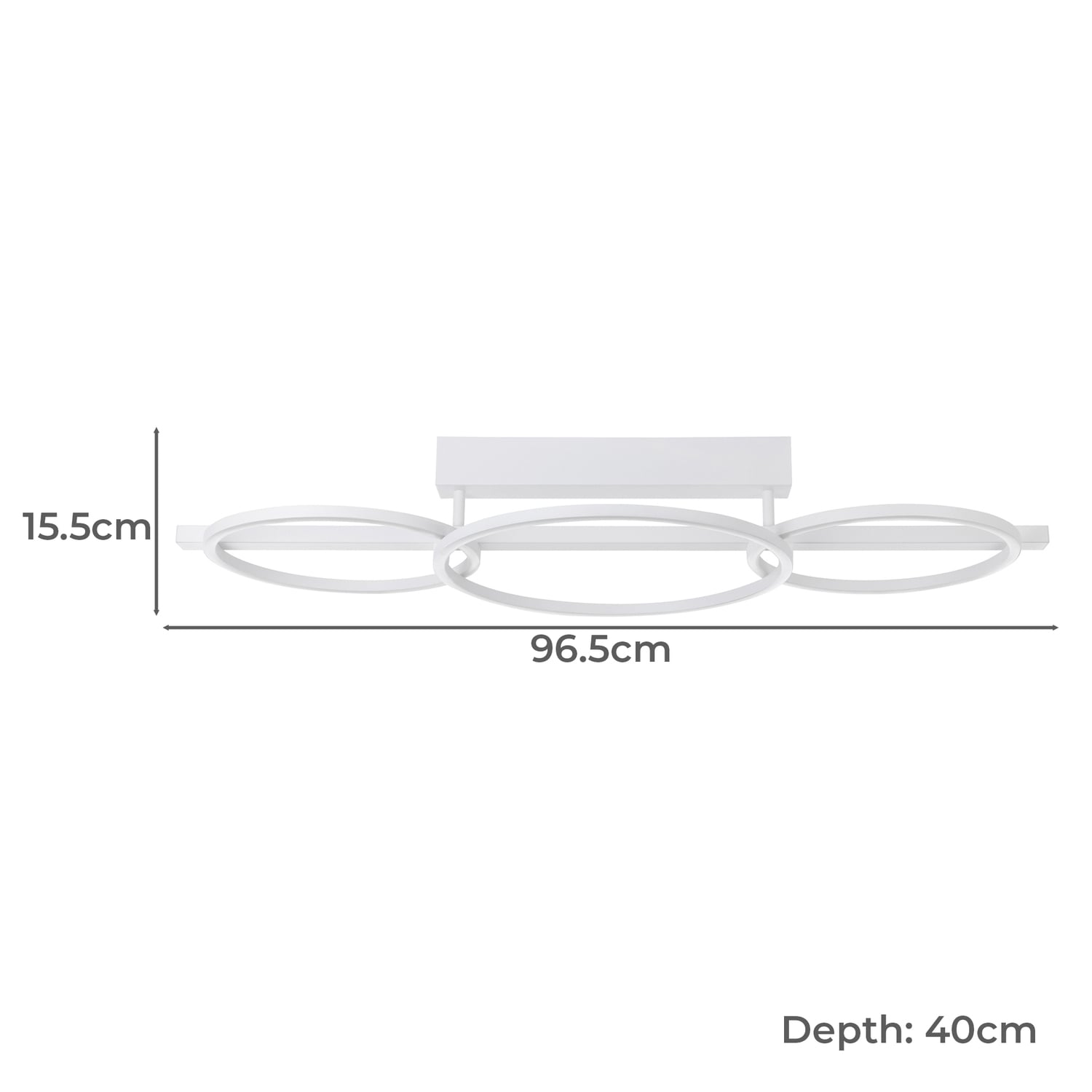 Lanacera LED Semi Flush Ceiling Light