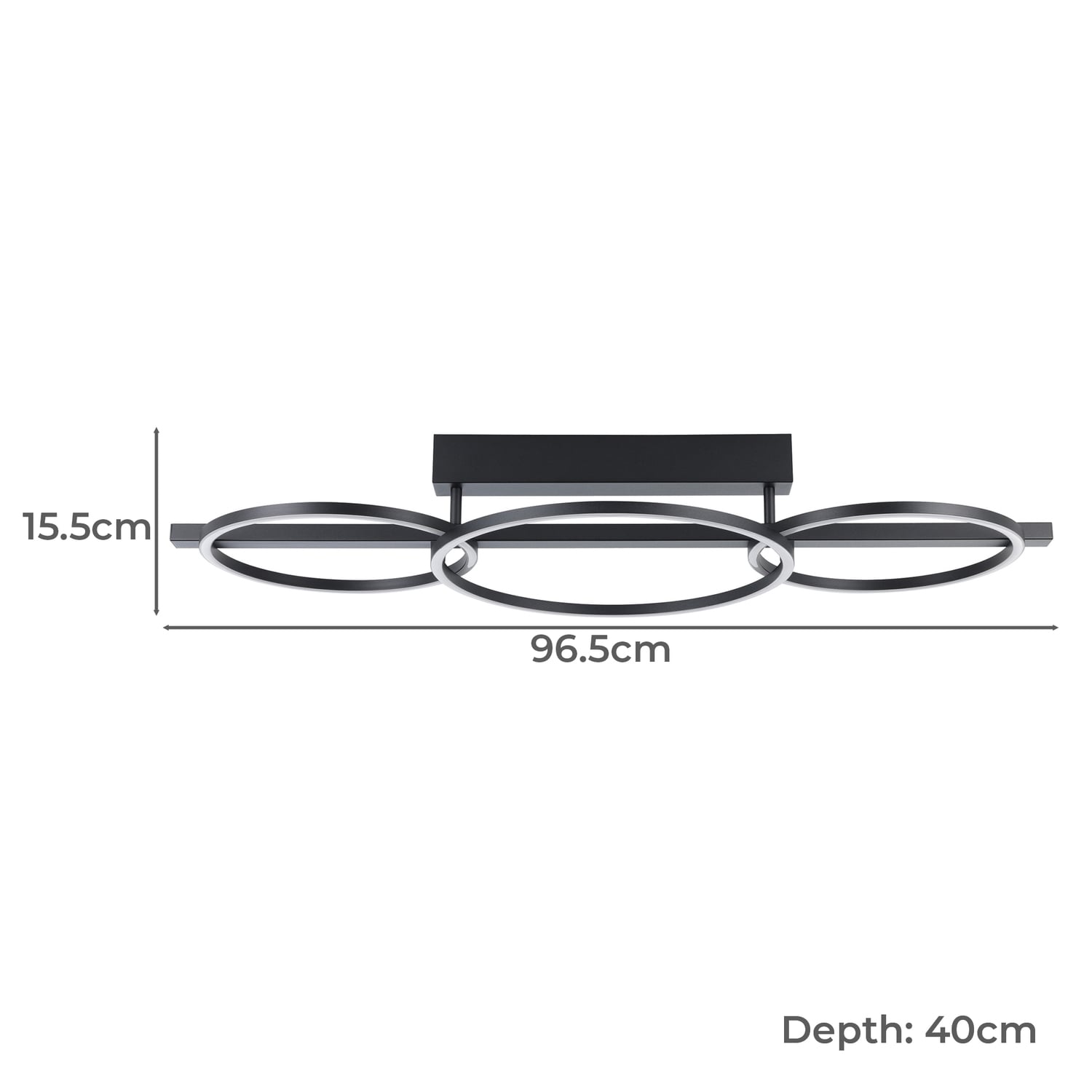 Lanacera LED Semi Flush Ceiling Light