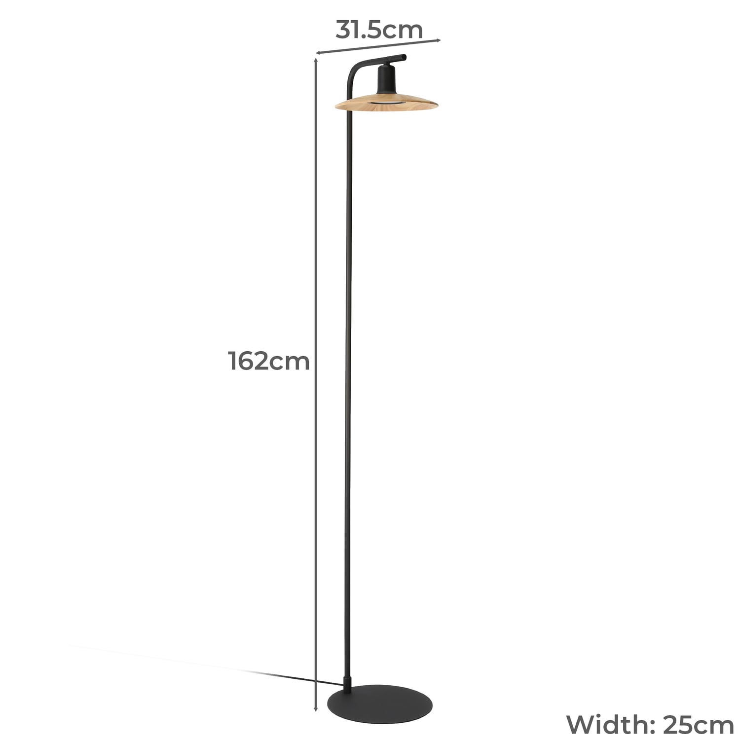 162cm Mayazes Floor Lamp