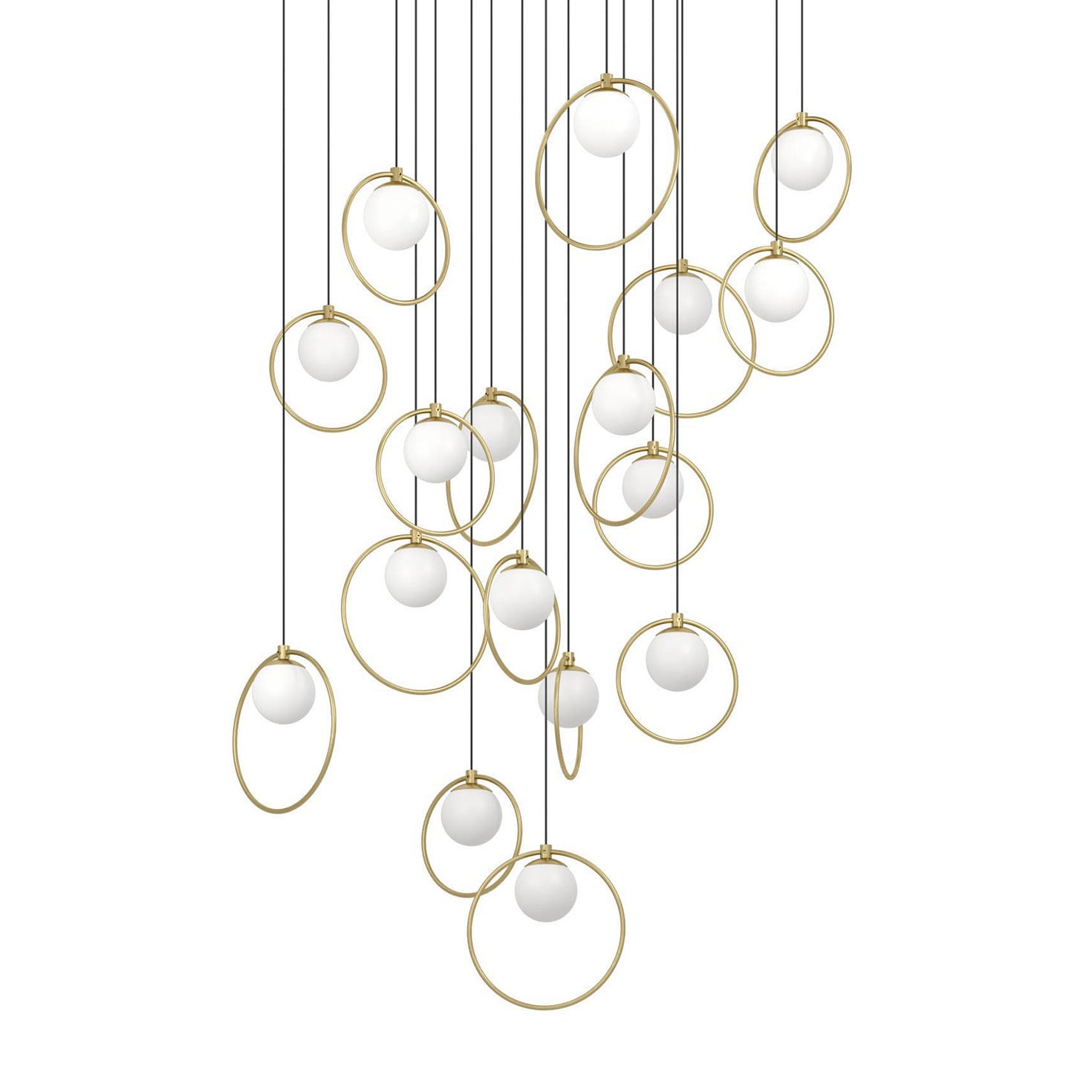 Round Portocolom 17 Light LED Pendant