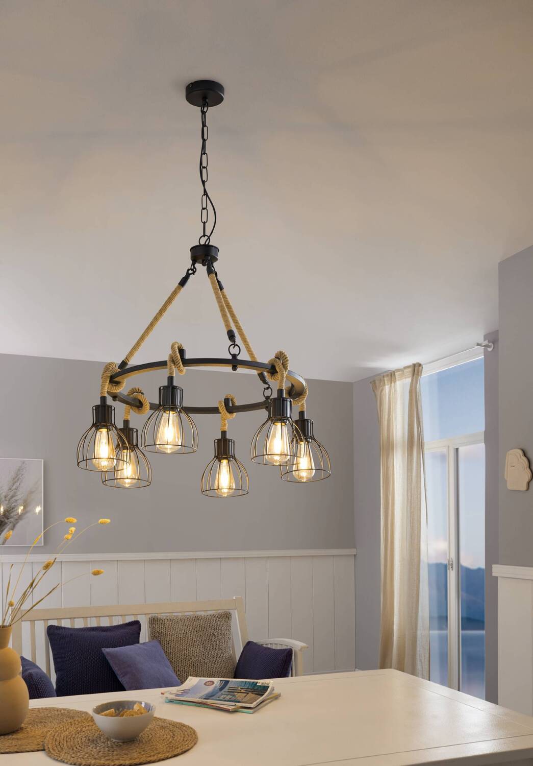 Rampside 6 Light Pendant