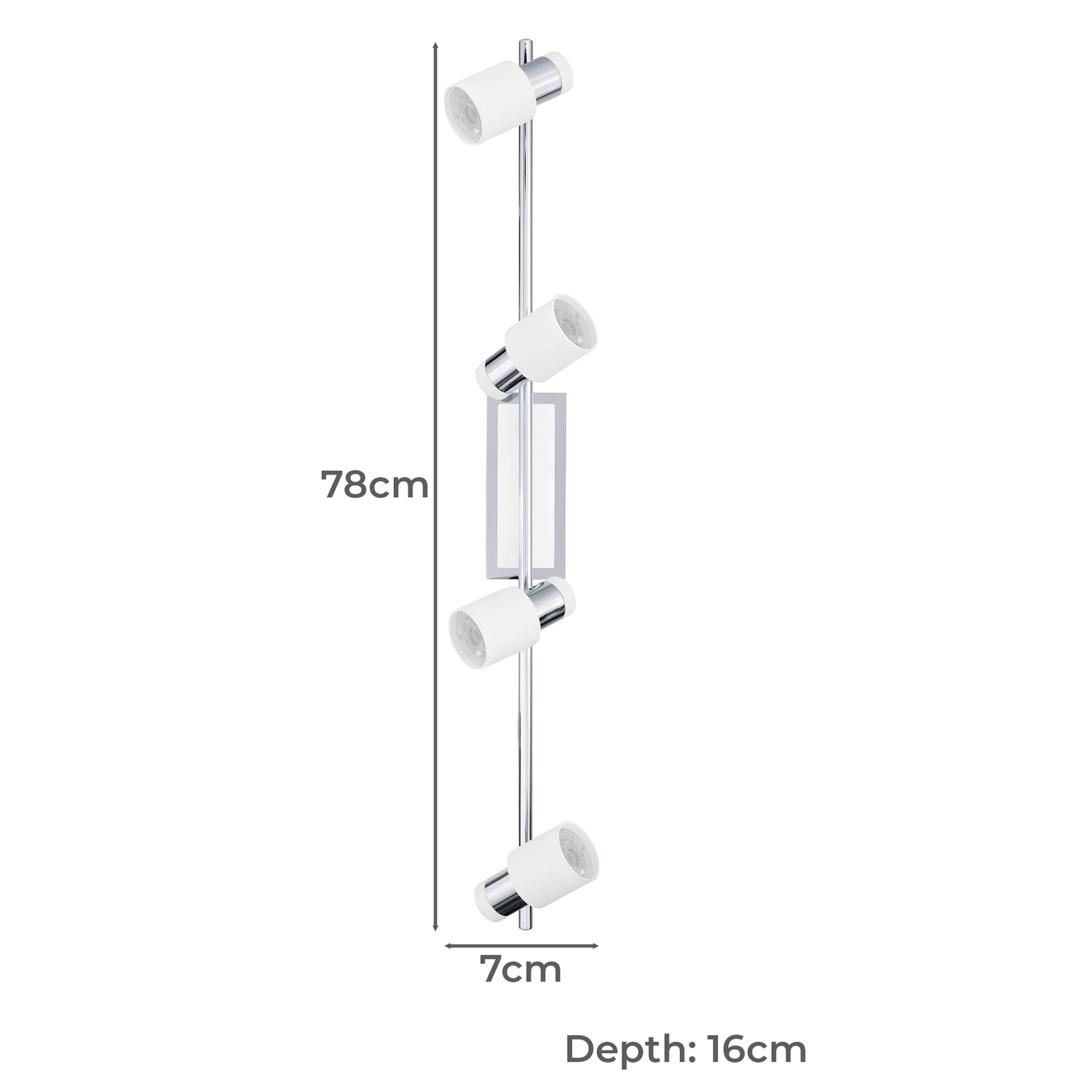 Davida 4 Wall Light Bar Spotlight