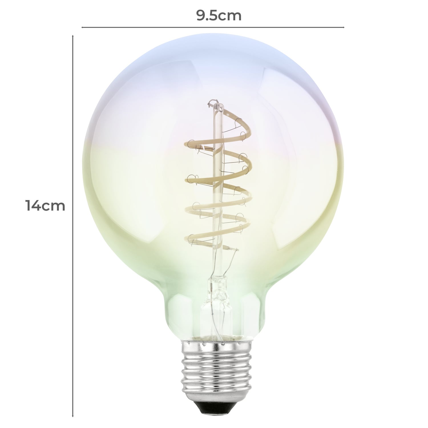 Rainbow G95 E27 Dimmable LED Bulb