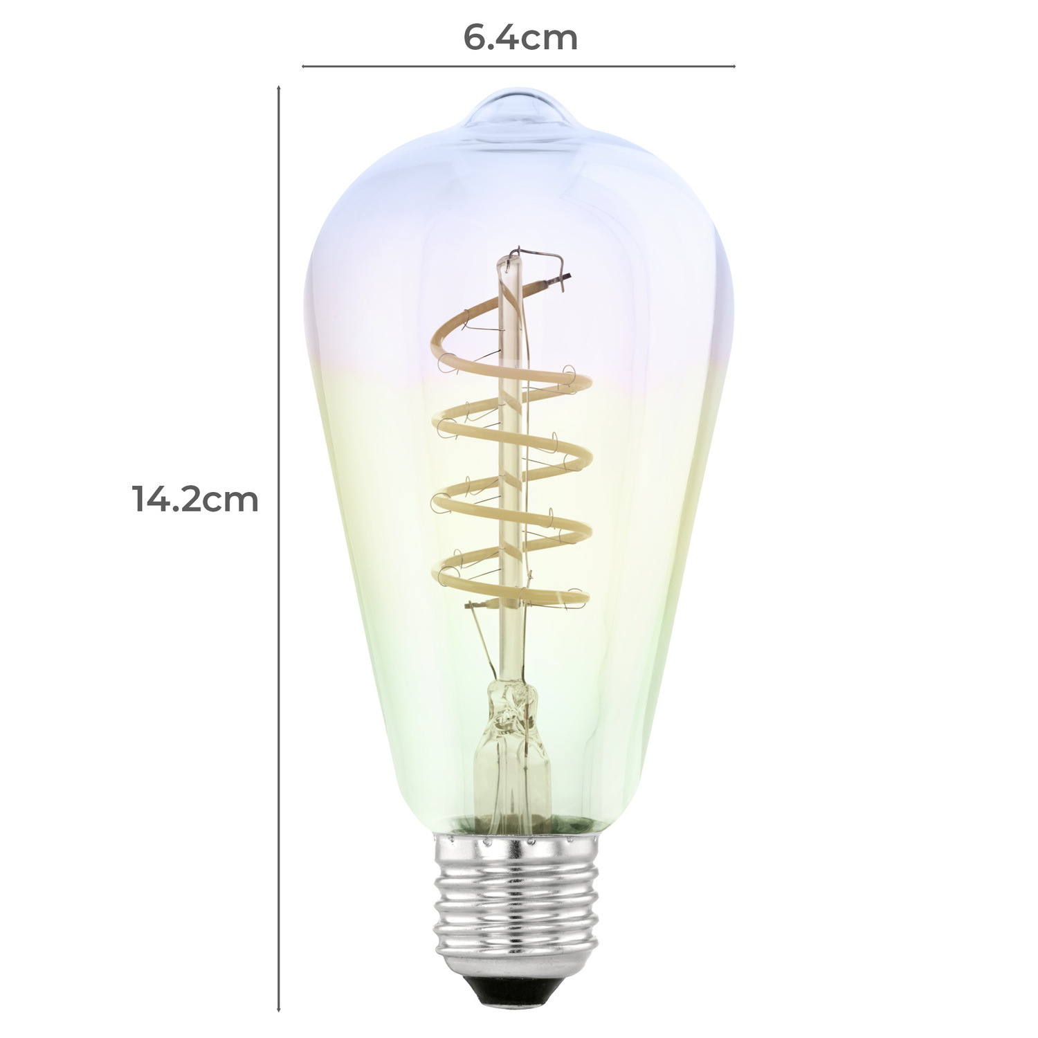 Rainbow ST64 E27 Dimmable LED Bulb