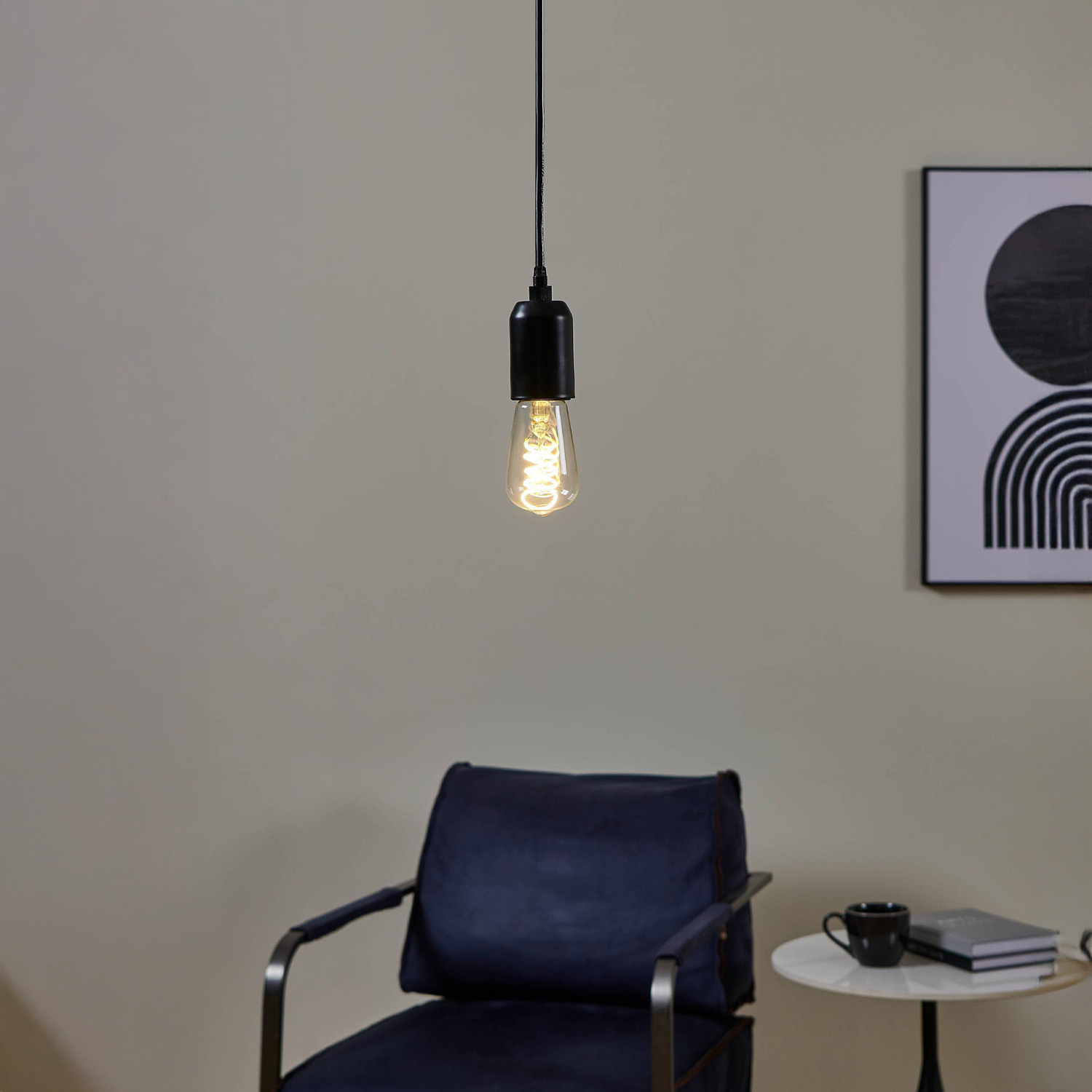 7.3W ST48 E27 Non Dimmable LED Spiral Filament Bulb