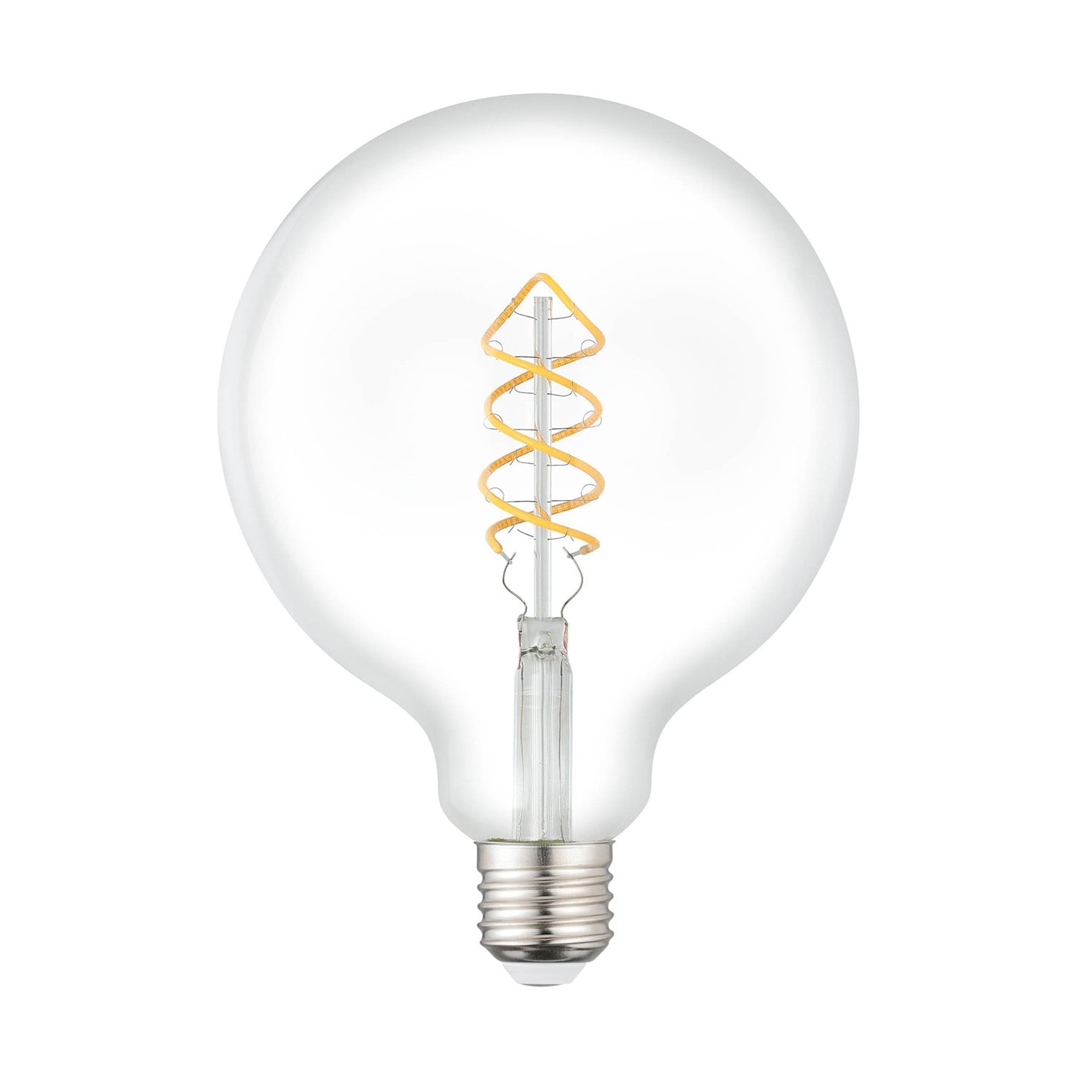 7.3W G125 E27 Non Dimmable LED Spiral Filament Bulb