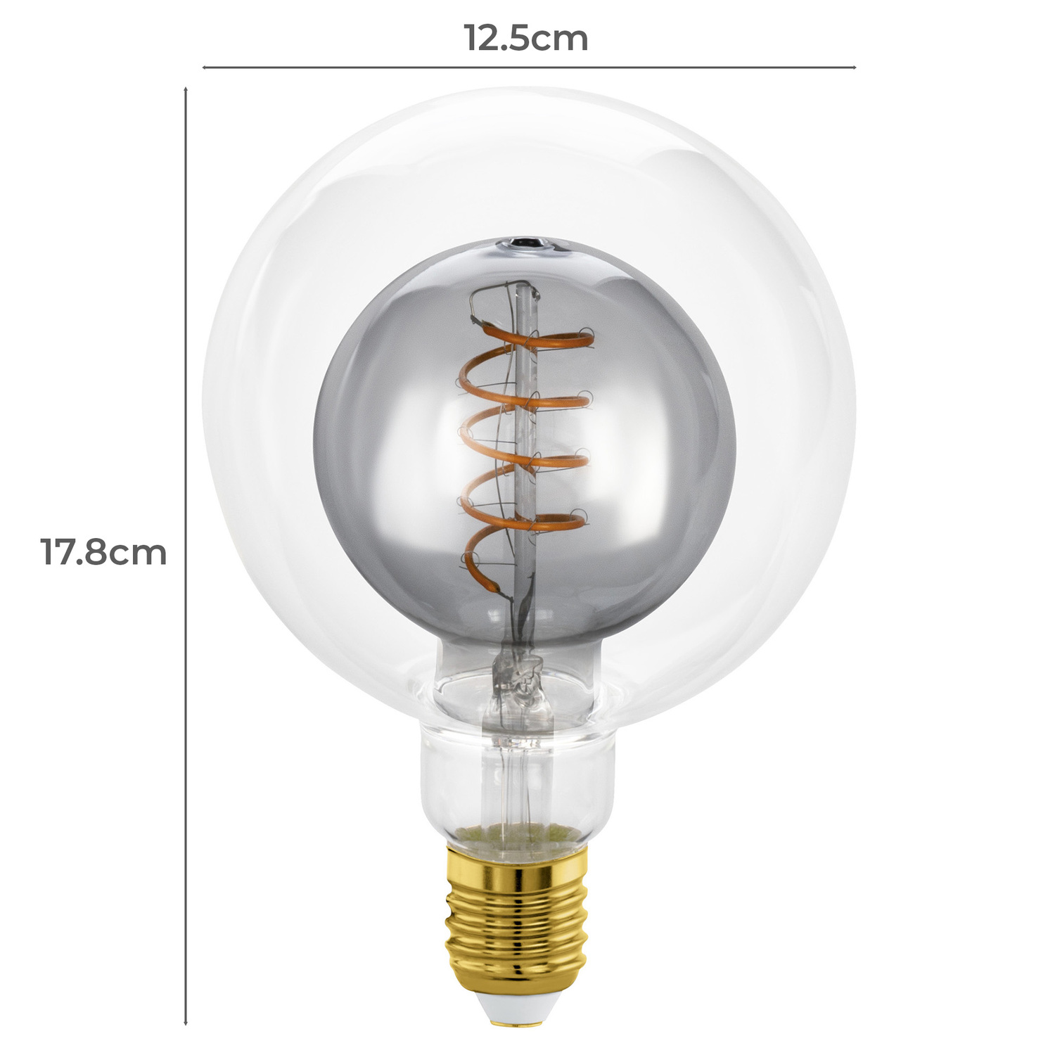 2W G125 E27 Dimmable LED Bulb