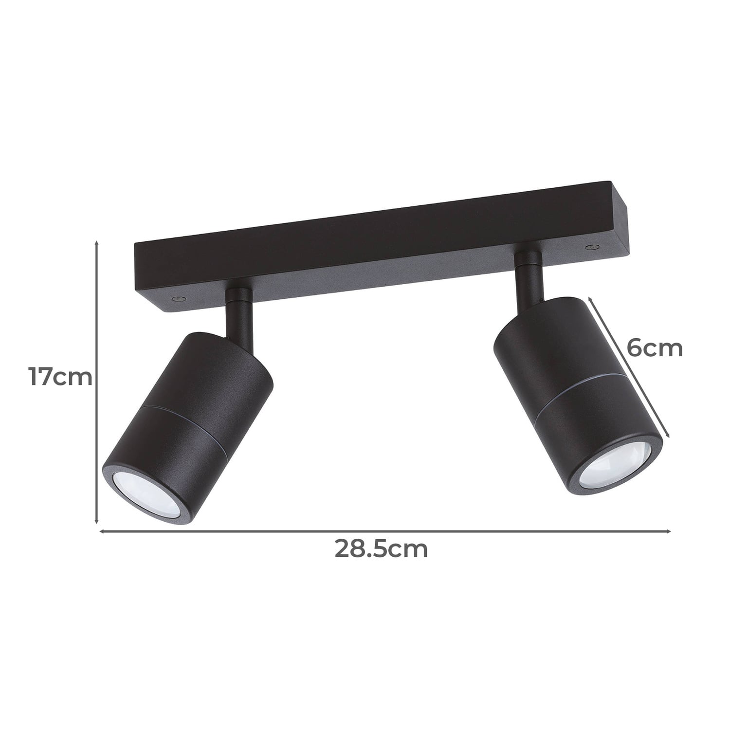 Fremantle GU10 Adjustable 2 Light Outdoor Spotlight