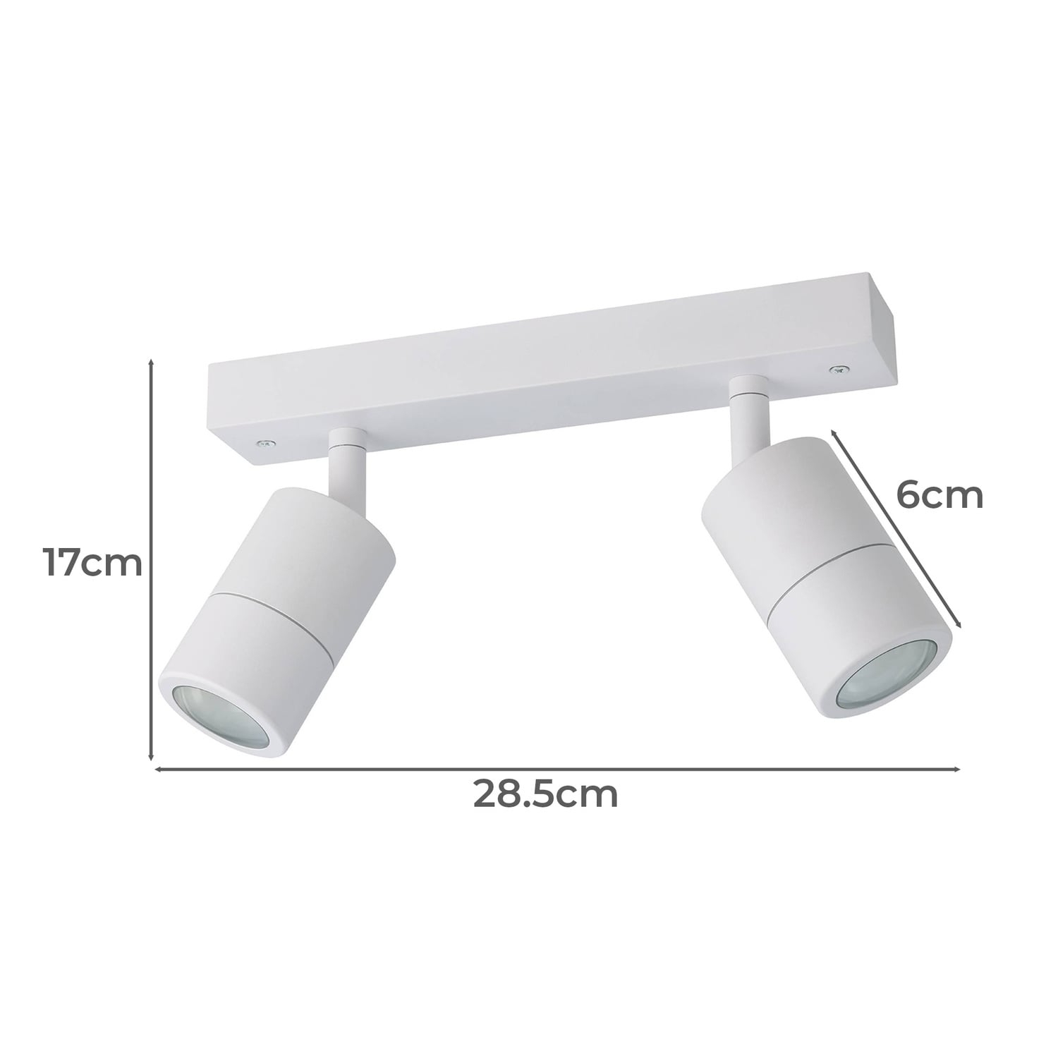Fremantle GU10 Adjustable 2 Light Outdoor Spotlight