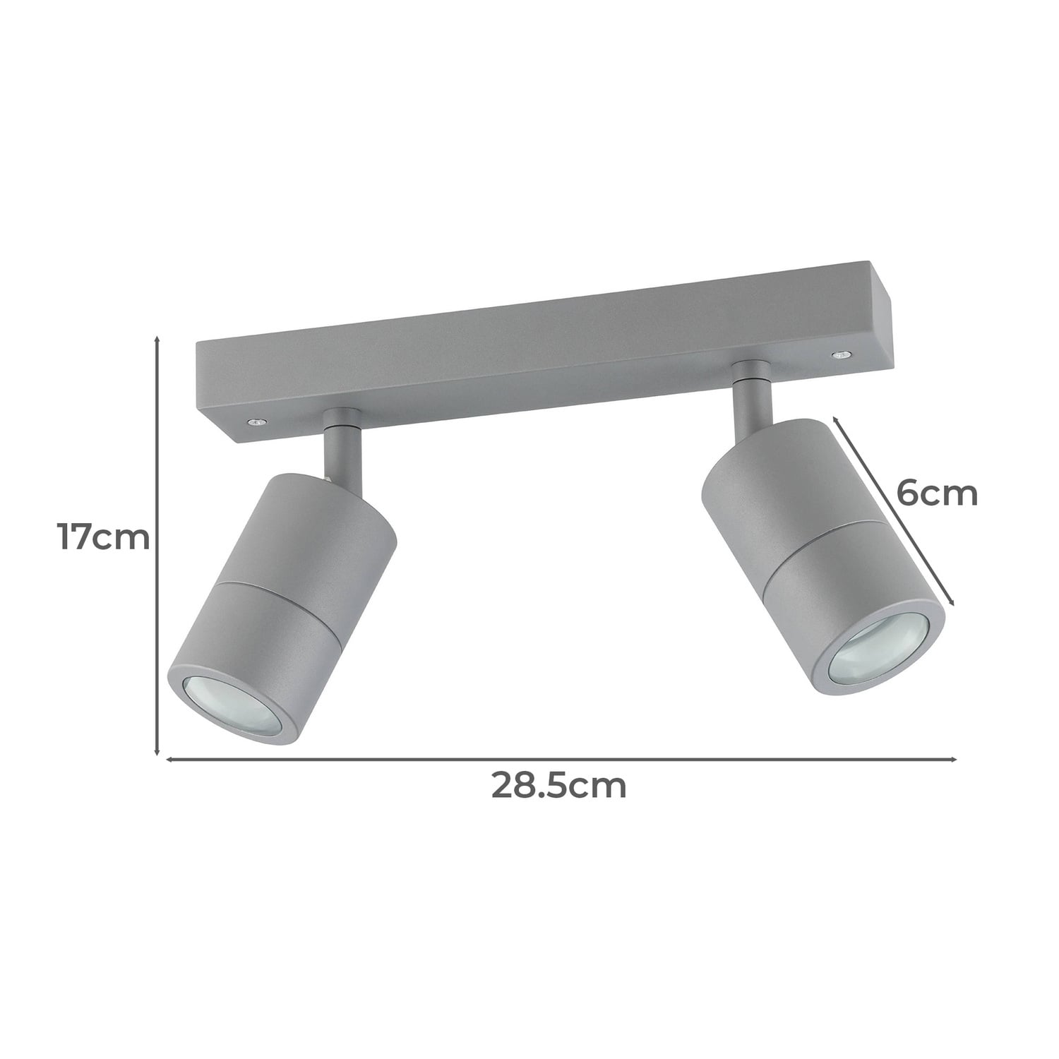 Fremantle GU10 Adjustable 2 Light Outdoor Spotlight