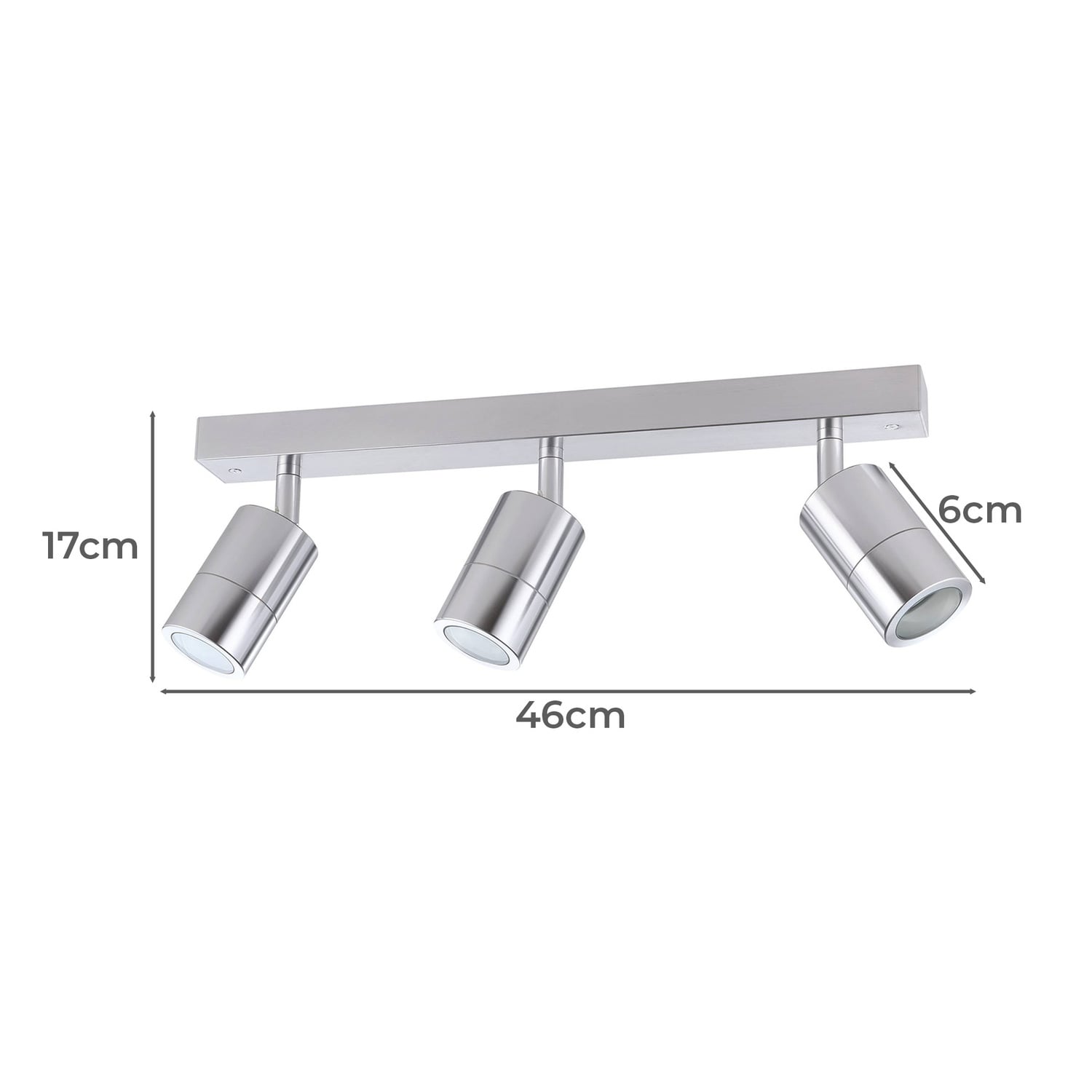Fremantle GU10 Adjustable 3 Light Outdoor Spotlight