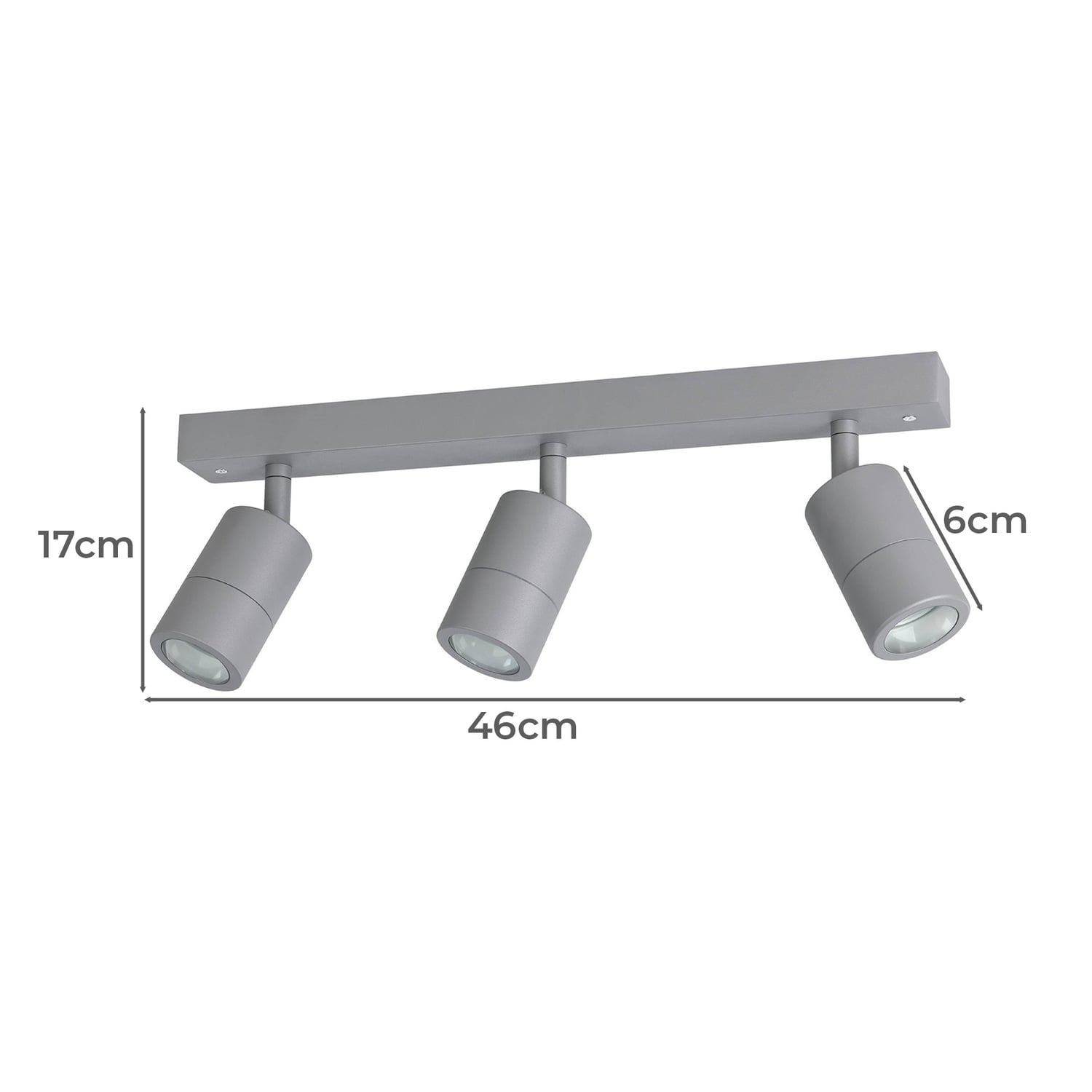 Fremantle GU10 Adjustable 3 Light Outdoor Spotlight