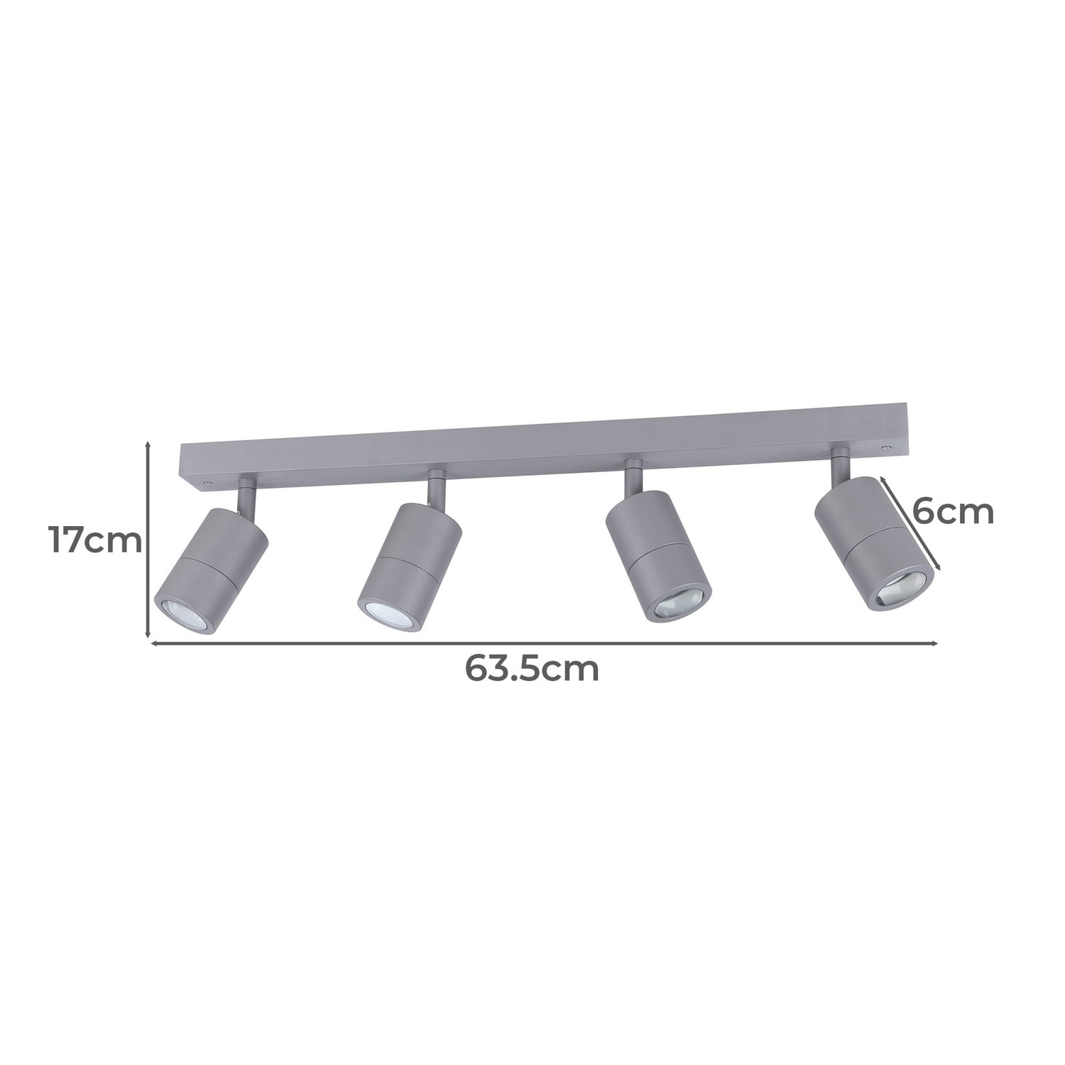Fremantle GU10 Adjustable 4 Light Outdoor Spotlight