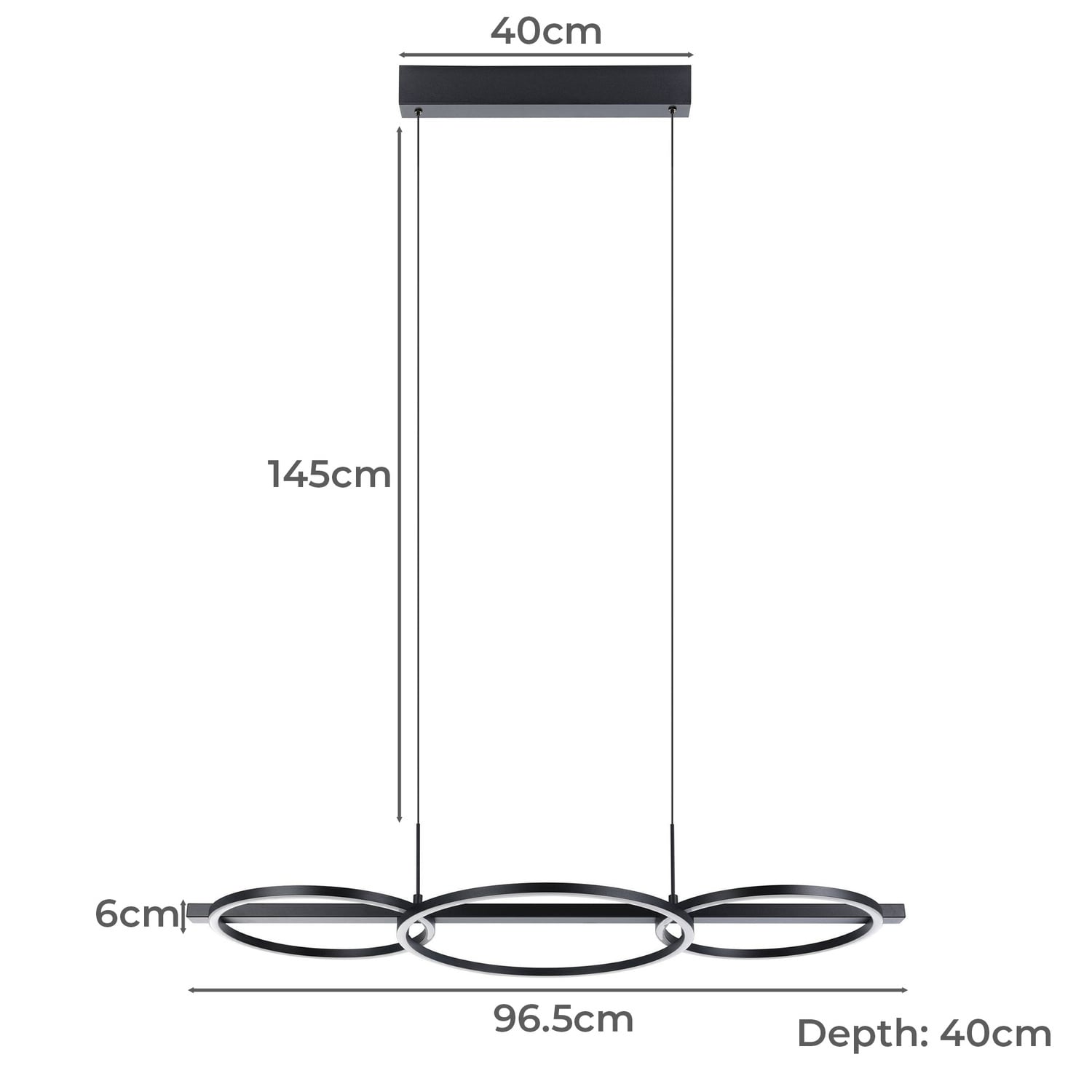 Lanacera 3 Light LED Pendant