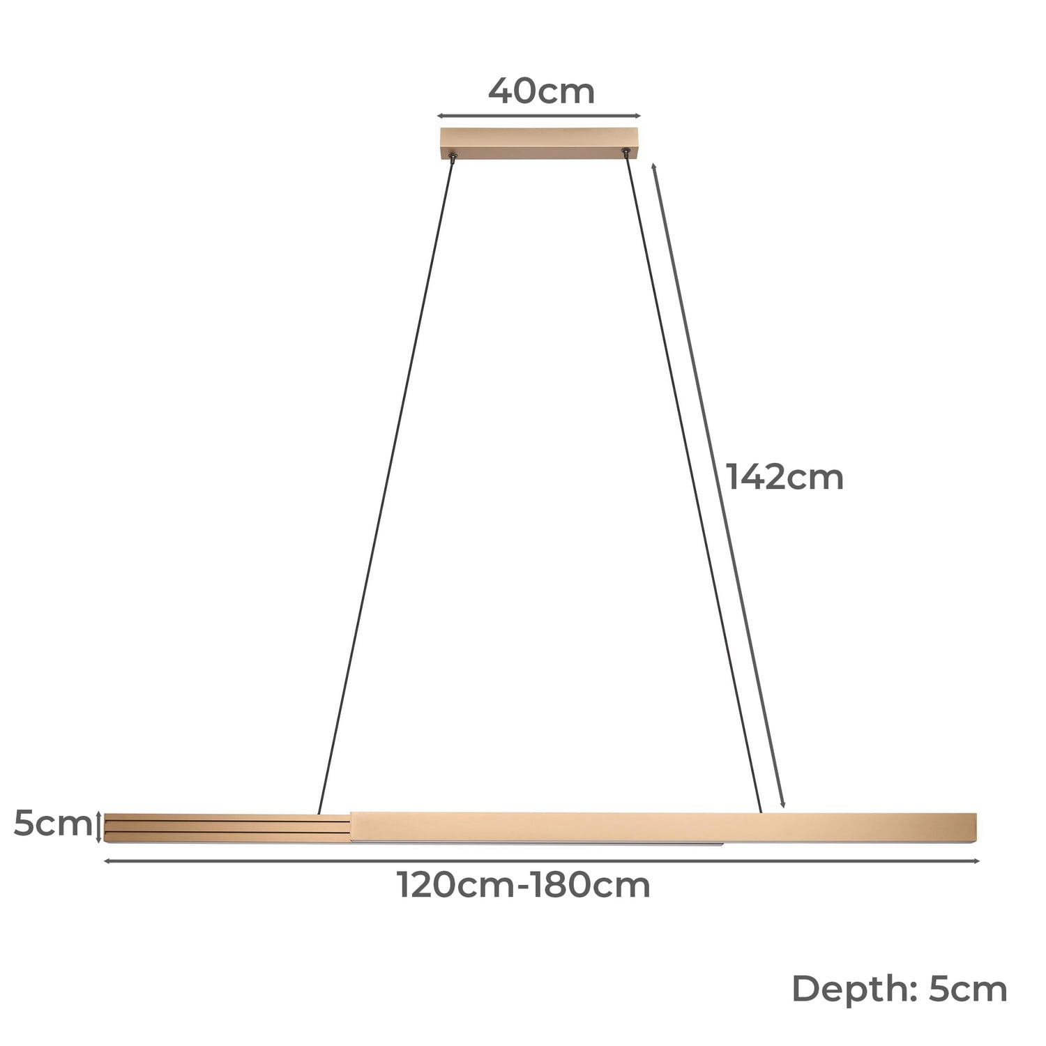 Montebuono Extendable LED Pendant Light