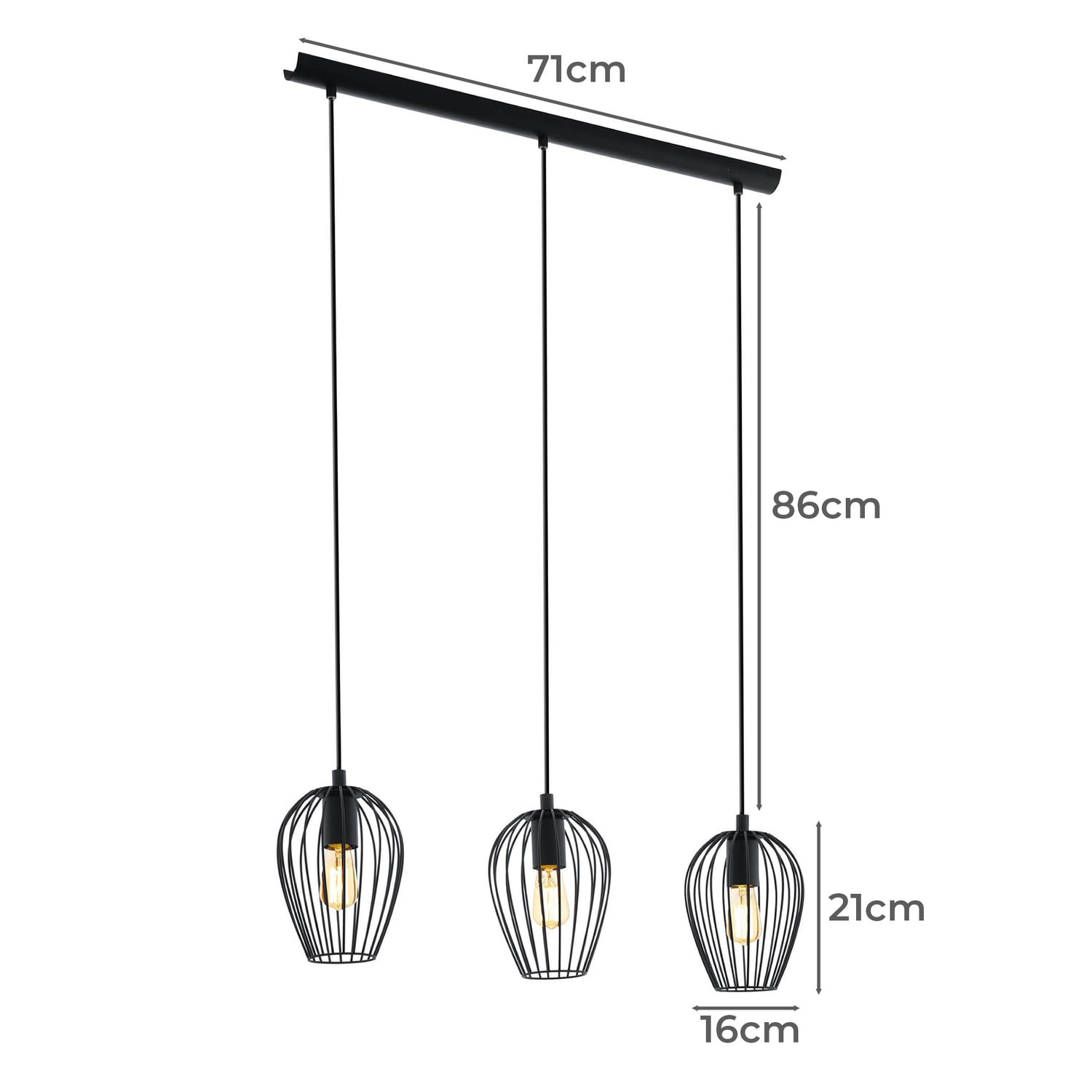 Newtown 3 Light Pendant