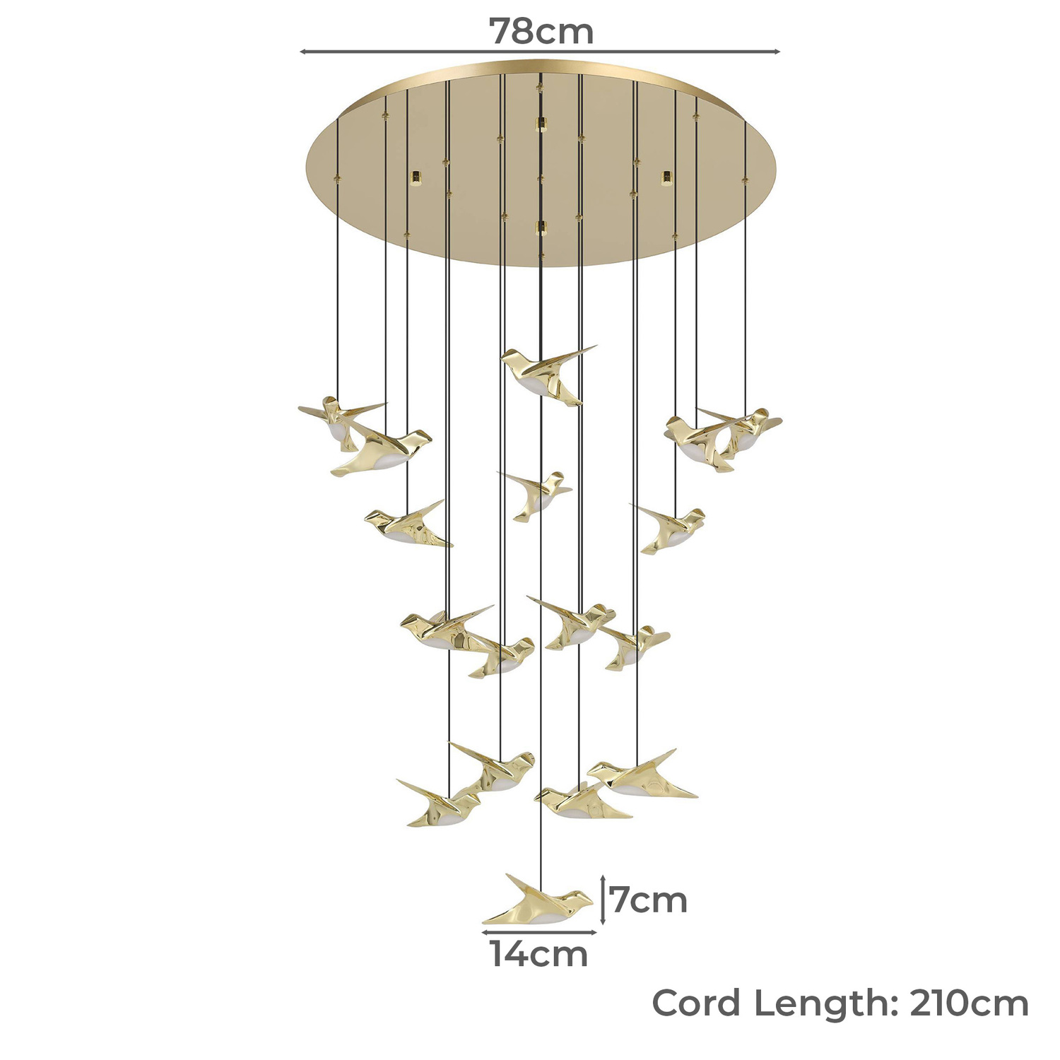 Paratebueno 17 Light LED Pendant