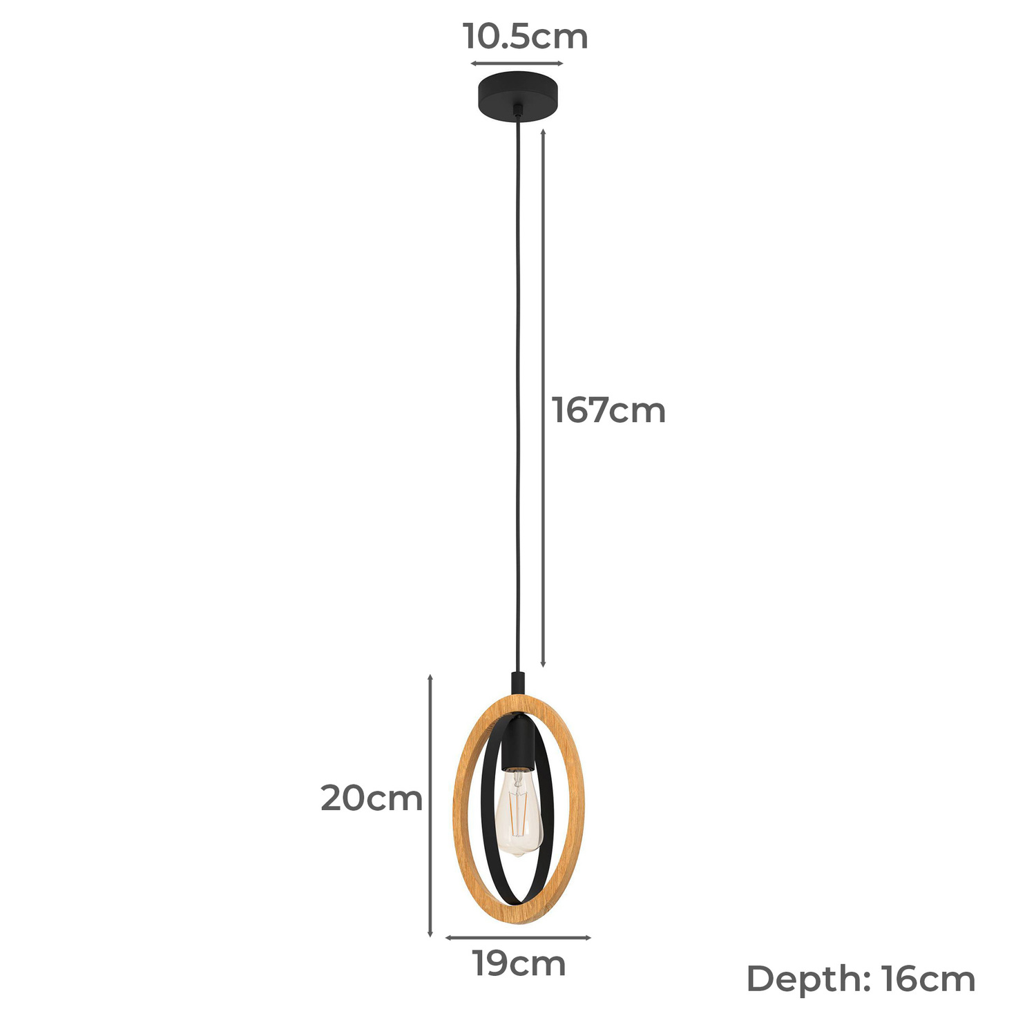 Basildon Steel Pendant Light