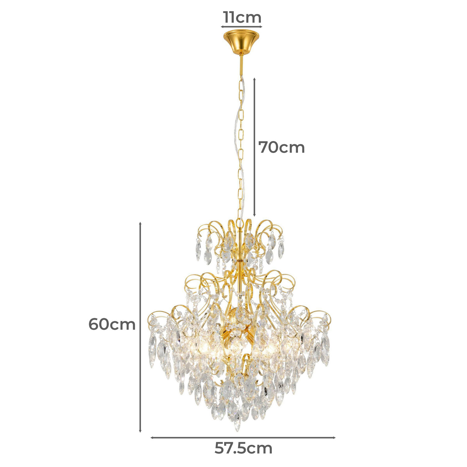 Fenoullet 57.5cm Chandelier