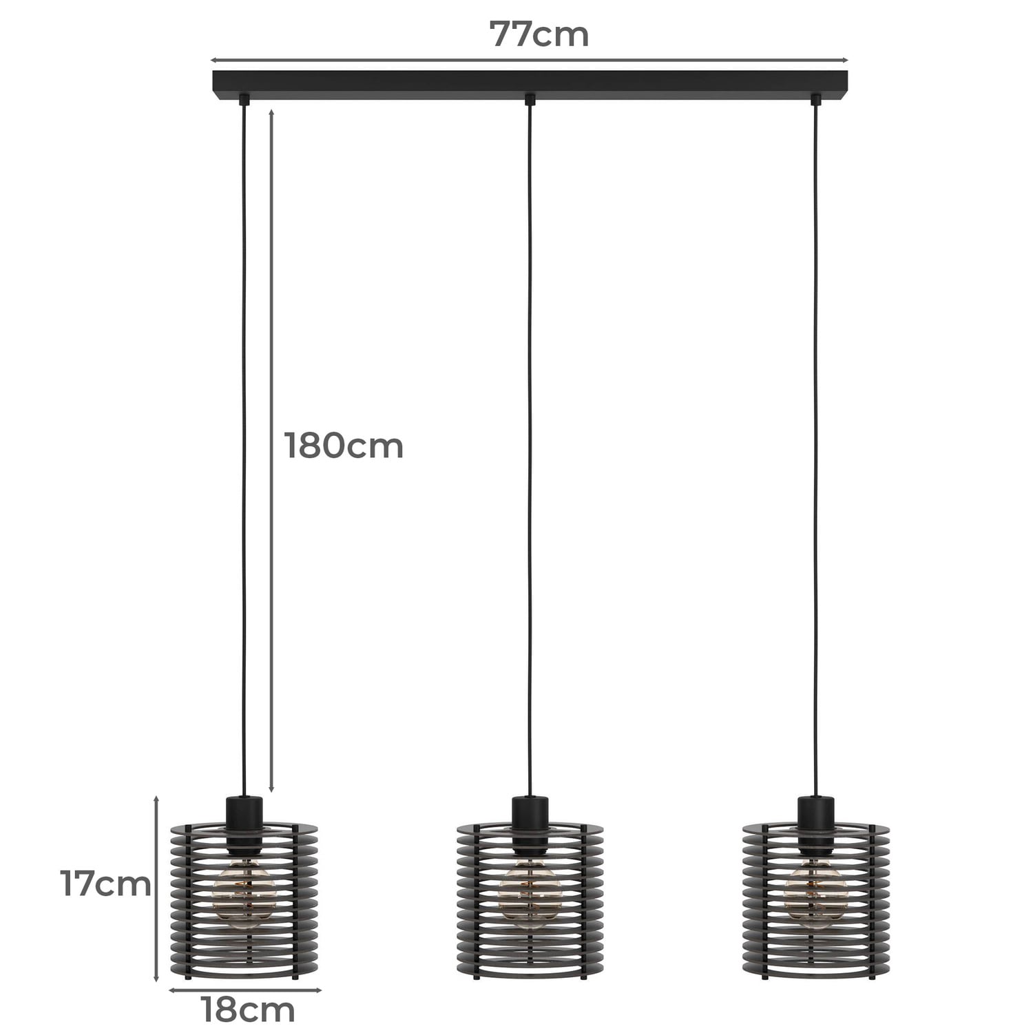 Segovia 3 Light Pendant
