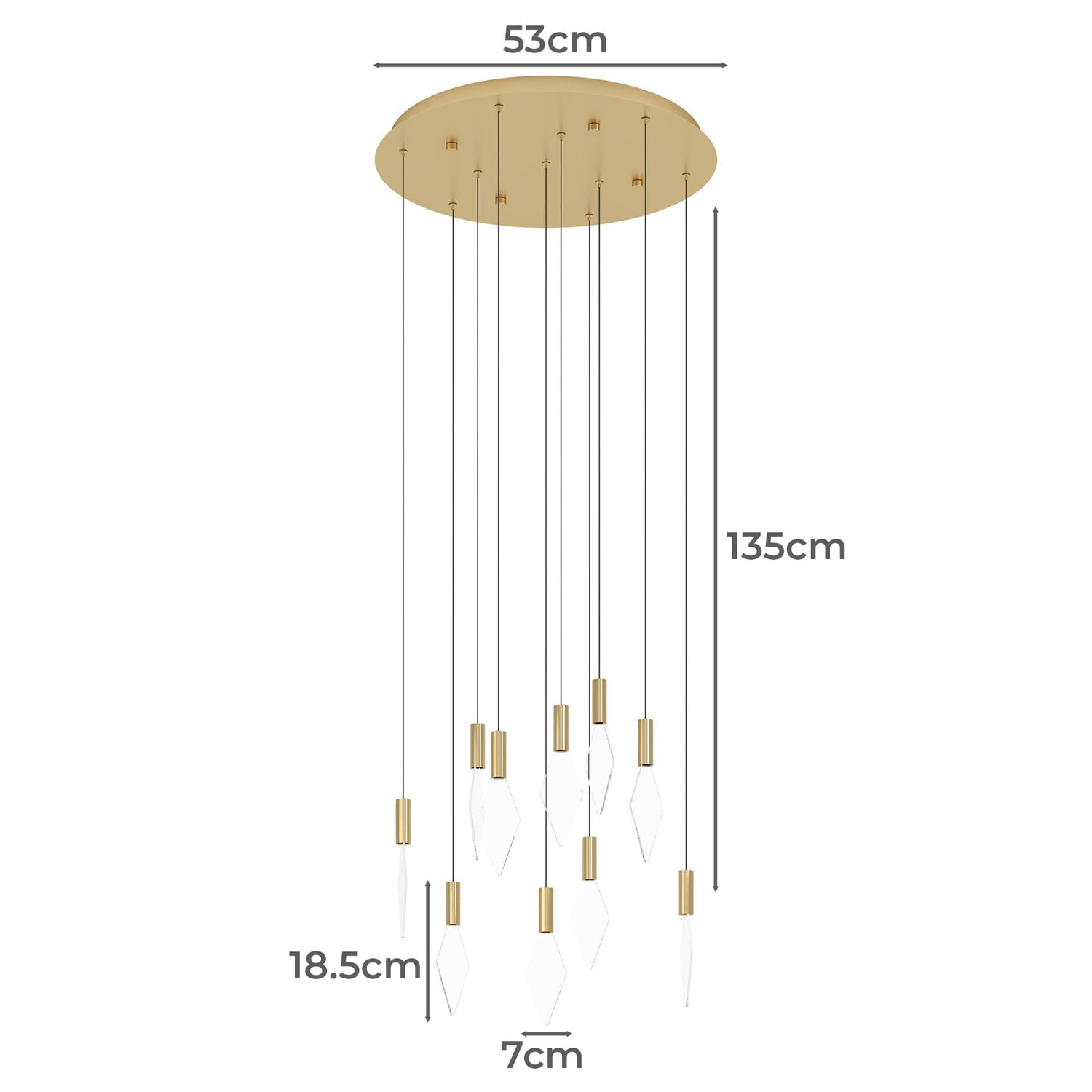 Mirador 10 light LED Pendant