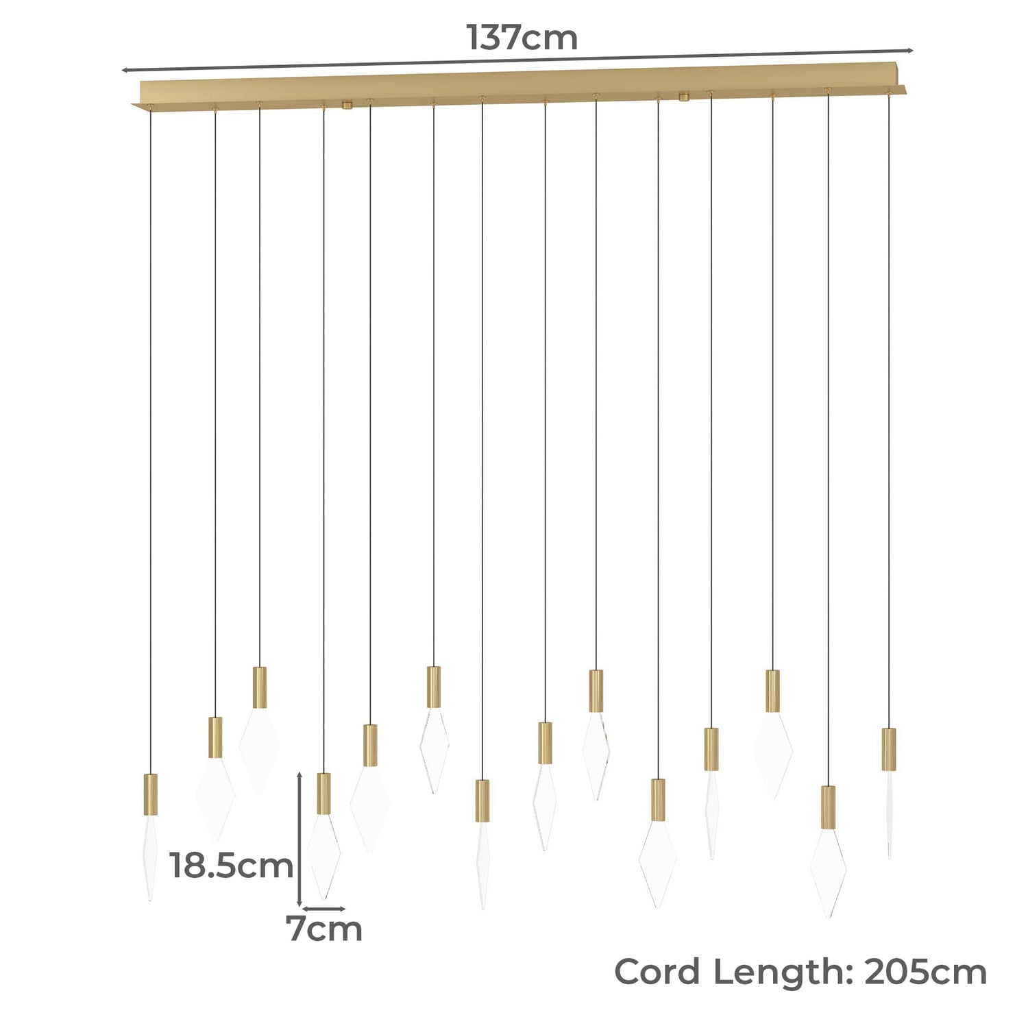 Mirador 14 light LED Pendant