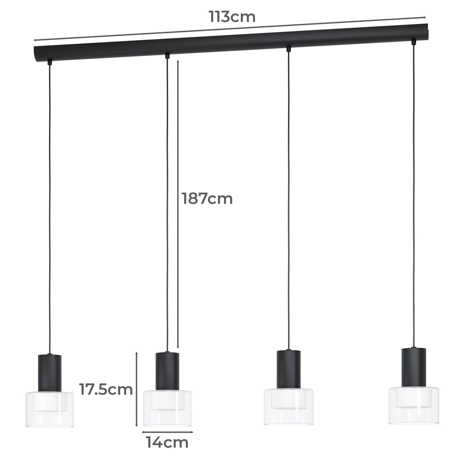 Molineros 4 light LED Pendant