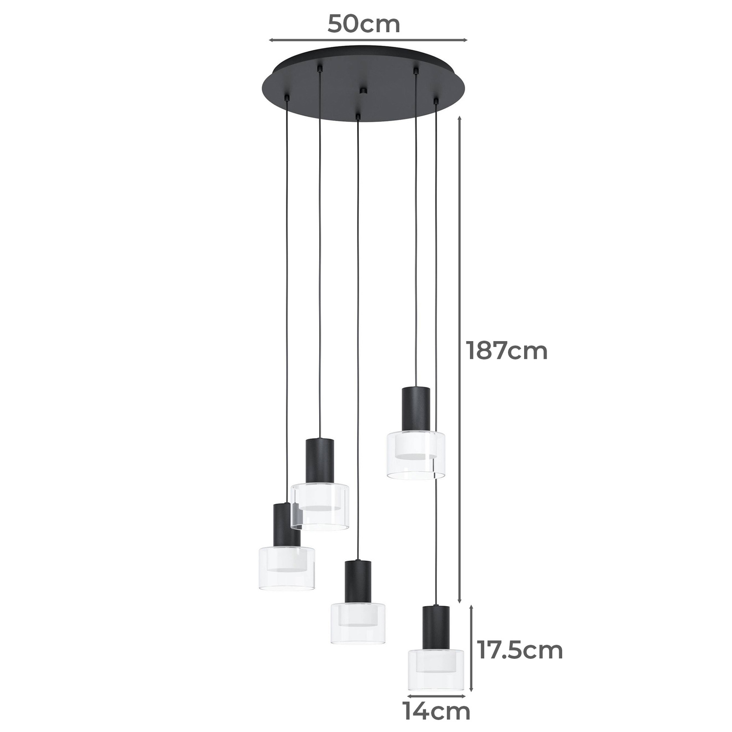 Molineros 5 light LED Pendant